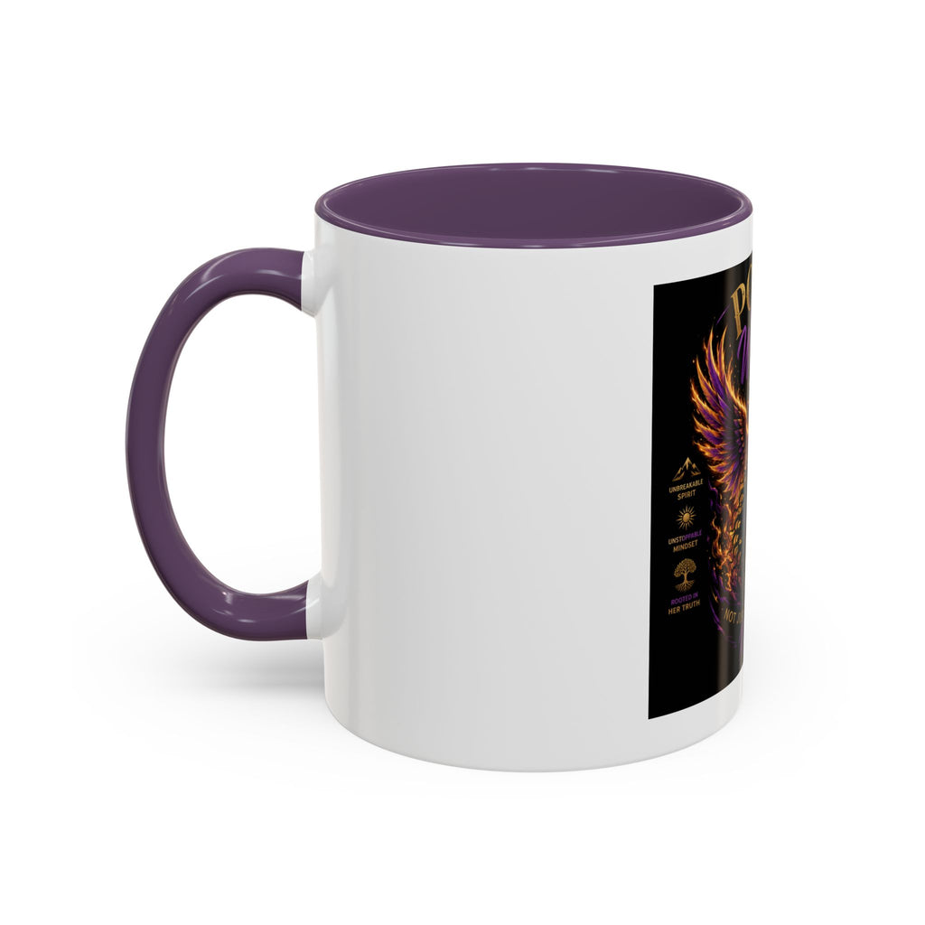 Power of a Woman Coffee Mug — Inspirational Phoenix Design (11/15 oz)