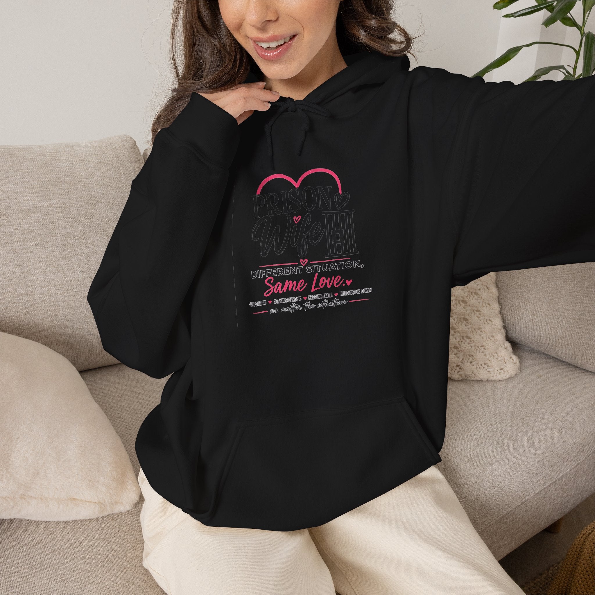 Prison Wife Hoodie – Supportive Inspirational Hooded Sweatshirt