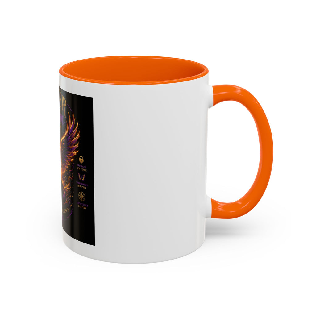 Power of a Woman Coffee Mug — Inspirational Phoenix Design (11/15 oz)