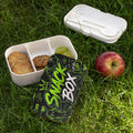 Gaming Snack Box Bento Lunch Box — 'Snack Box Level Up' Neon Green