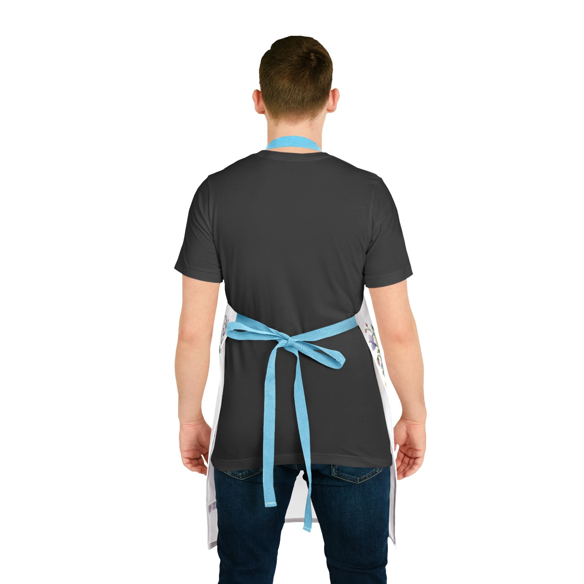 Kitchen Conversion Chart Apron — Cute Bear in Flower Bucket Cooking Apron
