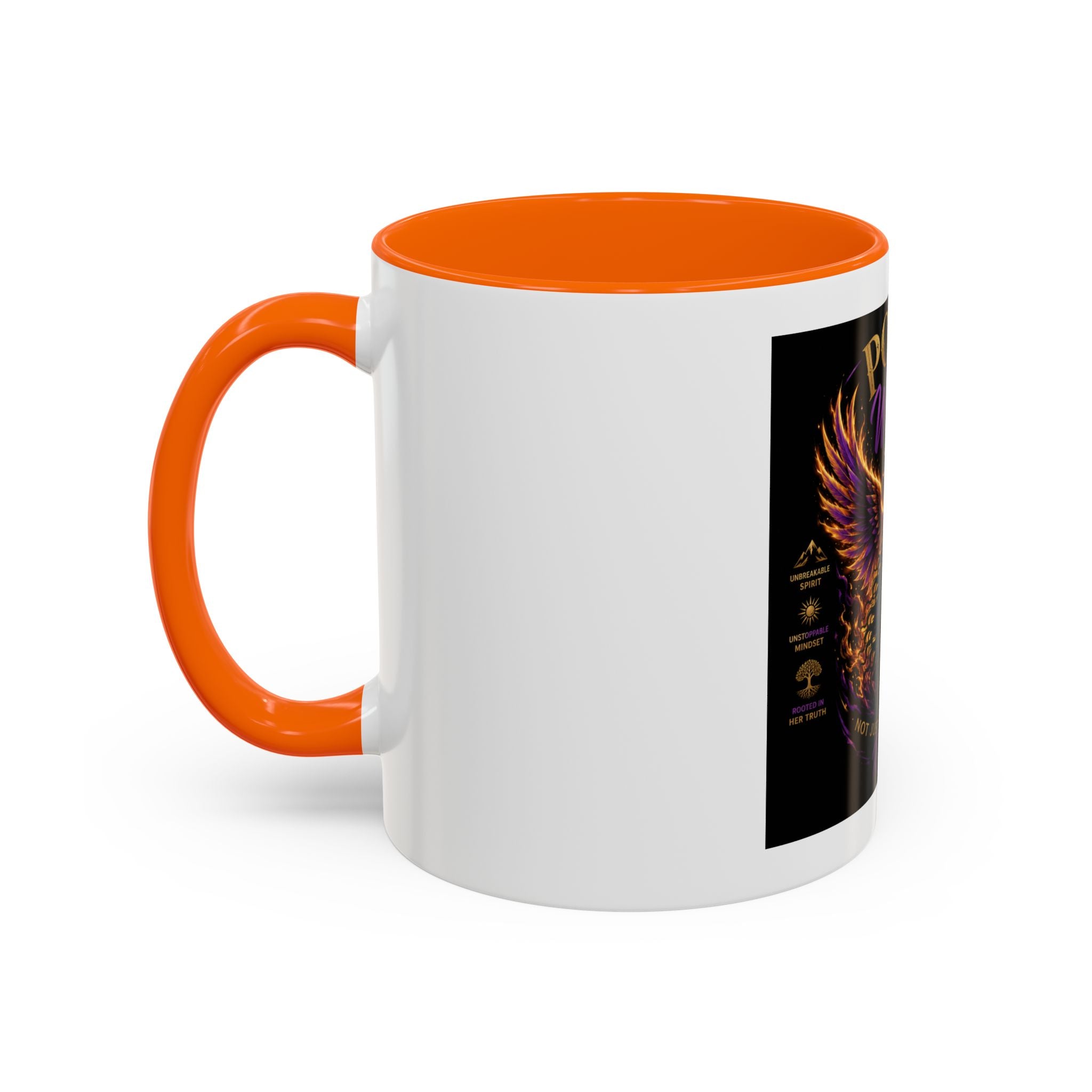 Power of a Woman Coffee Mug — Inspirational Phoenix Design (11/15 oz)