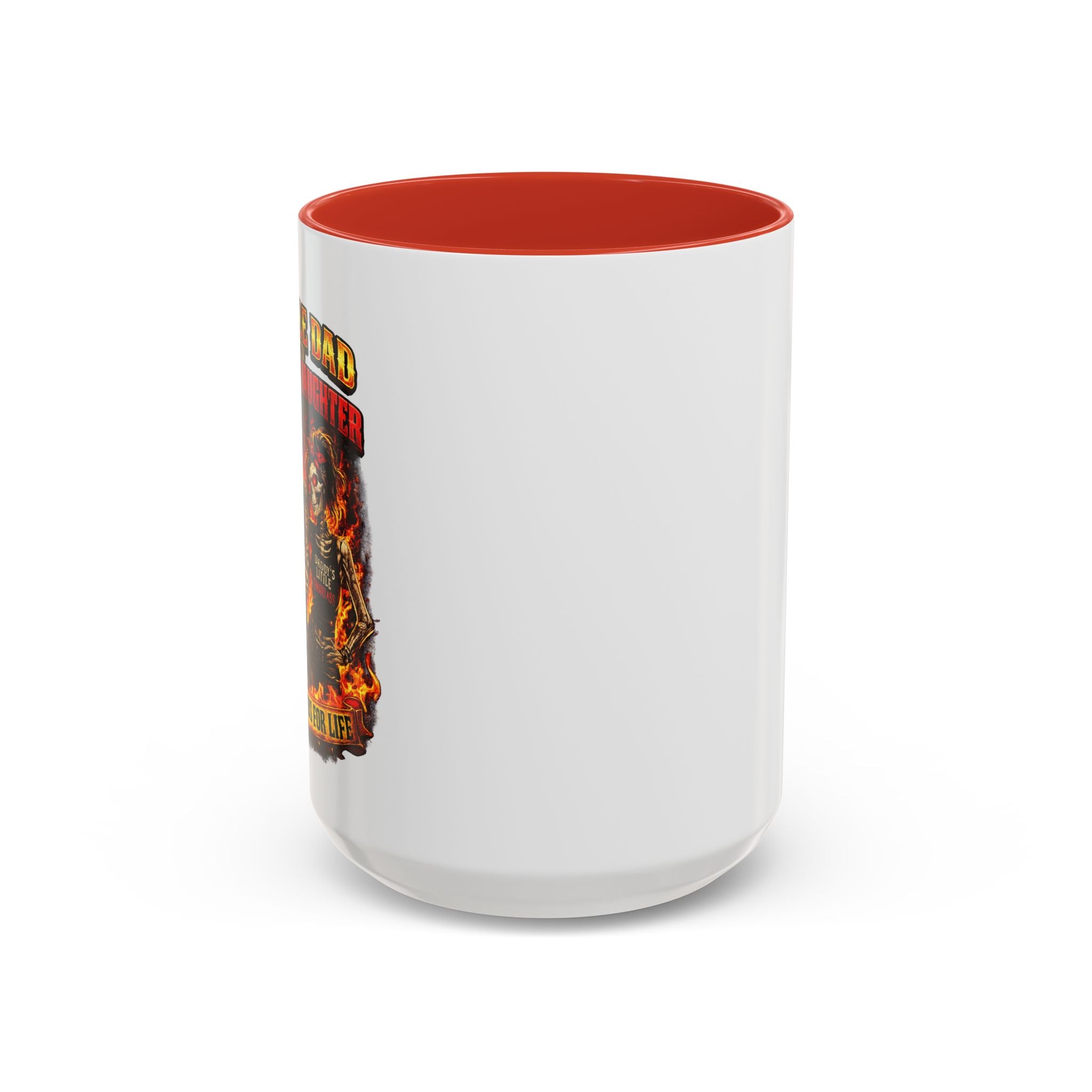 Flaming Skull Coffee Mug — Biker Rock Accent Mug (11/15oz)