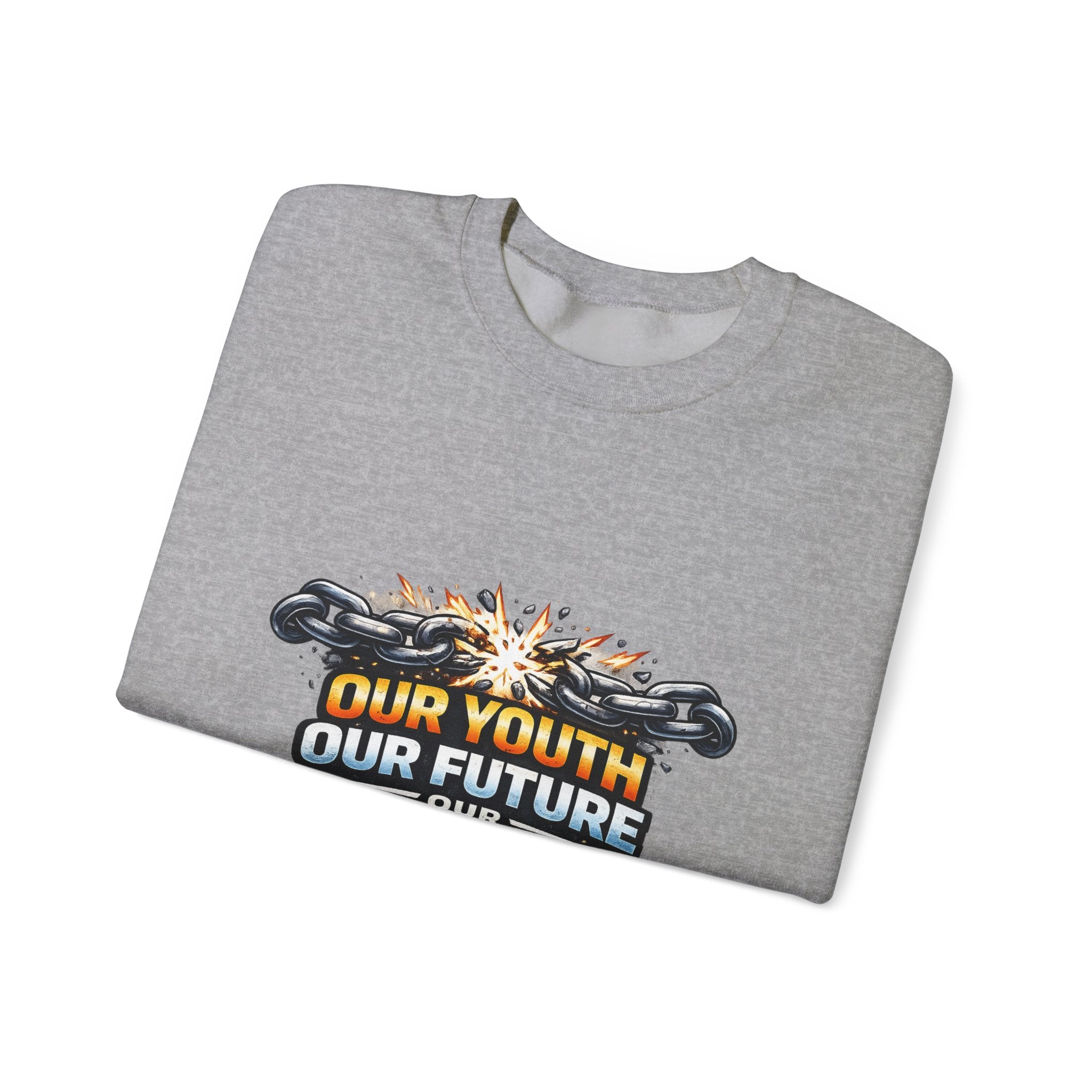Crewneck Sweatshirt - "Our Youth Our Future Our Choice" Graphic