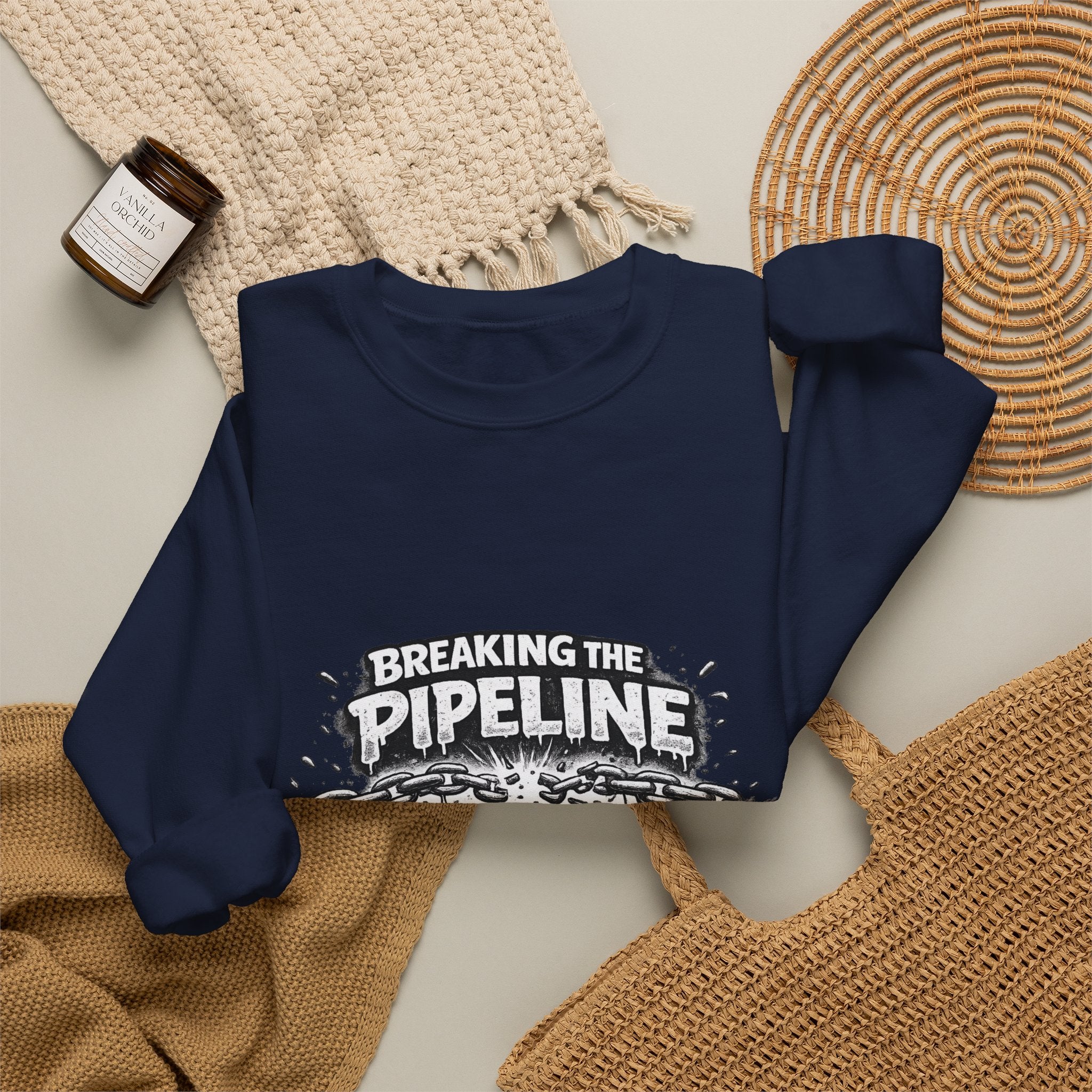 Crewneck Sweatshirt — "Breaking the Pipeline: One Child, One School, One Community at a Time"