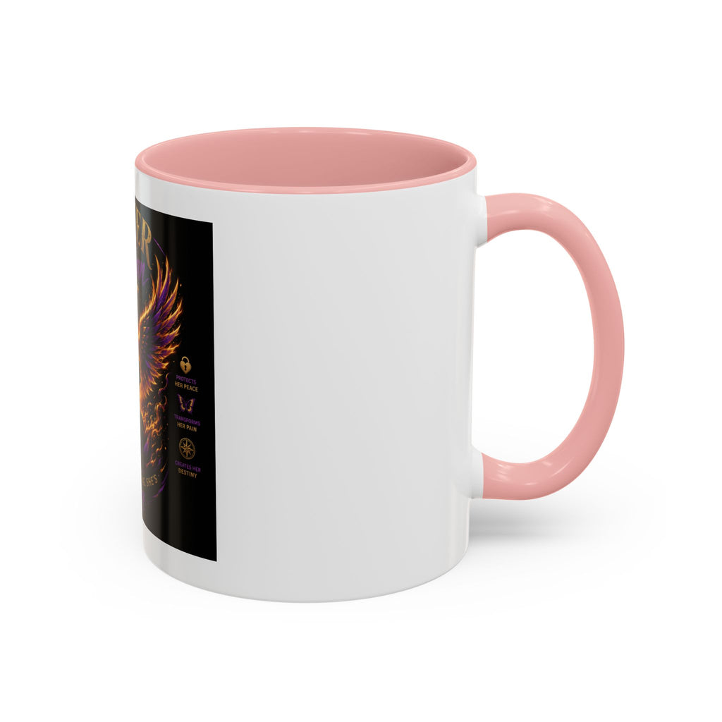 Power of a Woman Coffee Mug — Inspirational Phoenix Design (11/15 oz)
