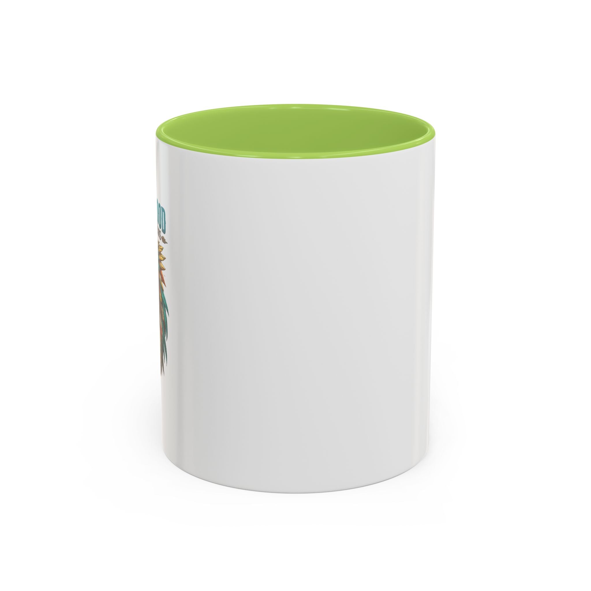 Coffee Lover Accent Mug — Stylish Black-Trim Ceramic Coffee Mug (11/15oz)
