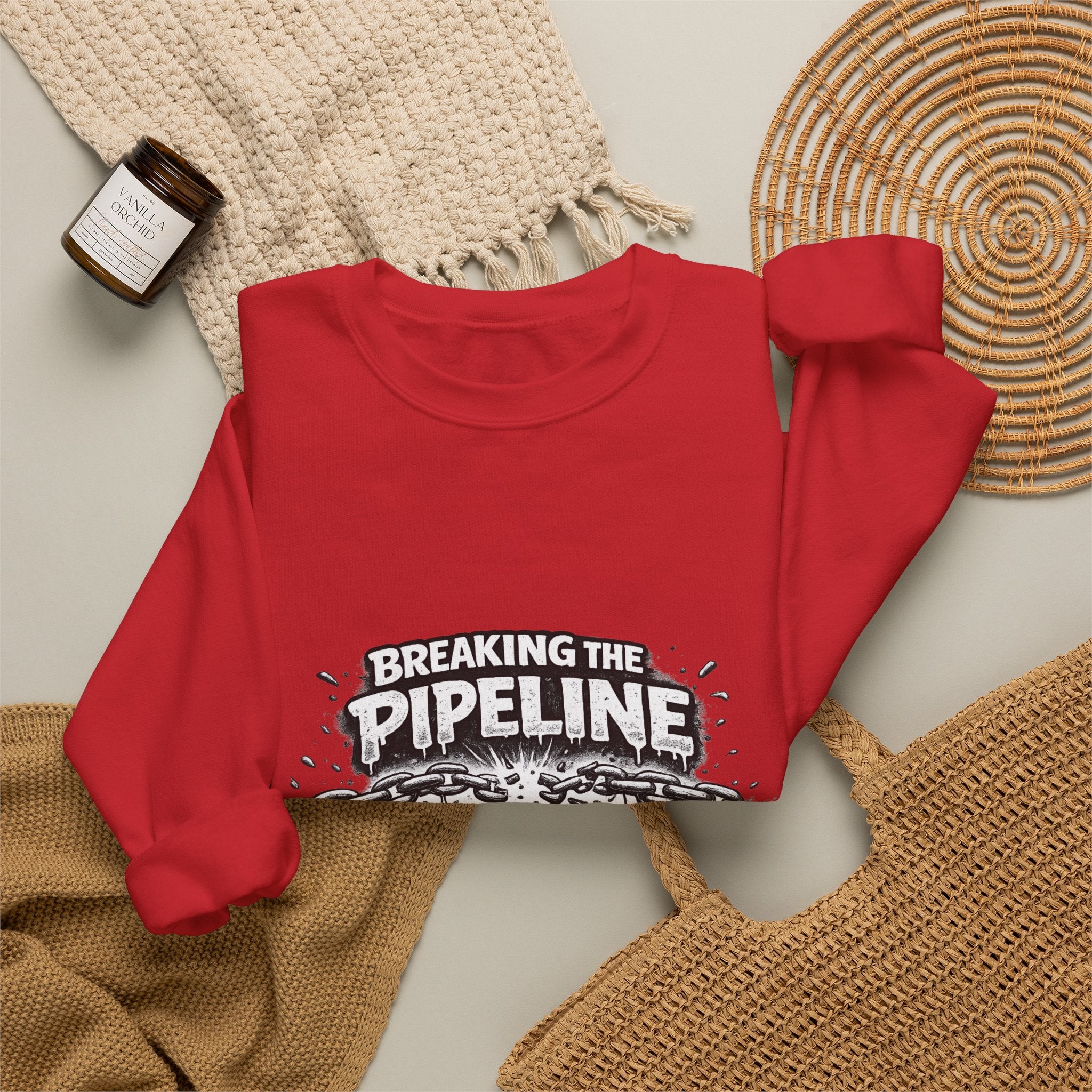 Crewneck Sweatshirt — "Breaking the Pipeline: One Child, One School, One Community at a Time"