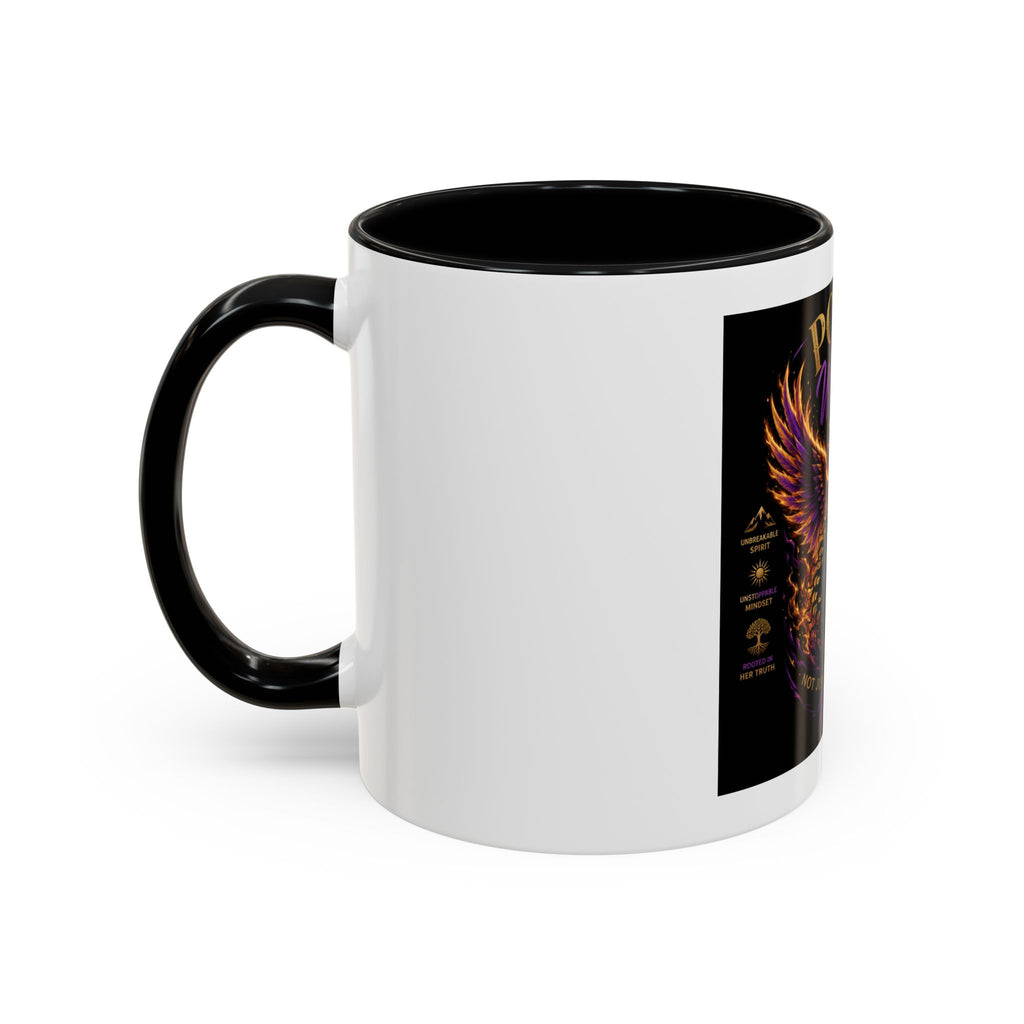 Power of a Woman Coffee Mug — Inspirational Phoenix Design (11/15 oz)