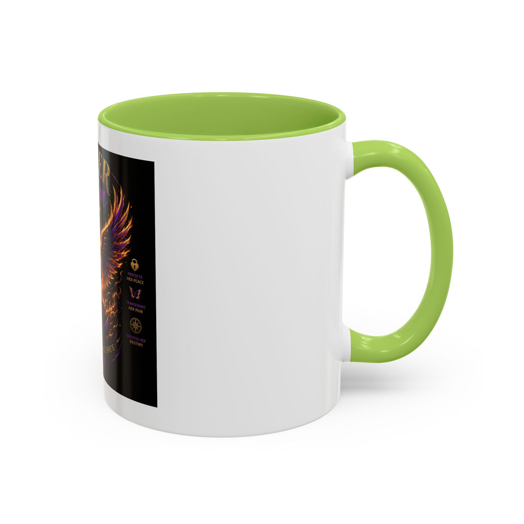 Power of a Woman Coffee Mug — Inspirational Phoenix Design (11/15 oz)