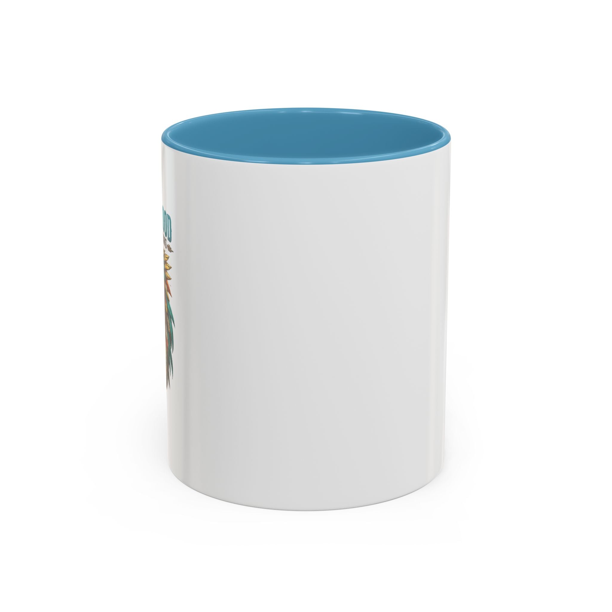 Coffee Lover Accent Mug — Stylish Black-Trim Ceramic Coffee Mug (11/15oz)