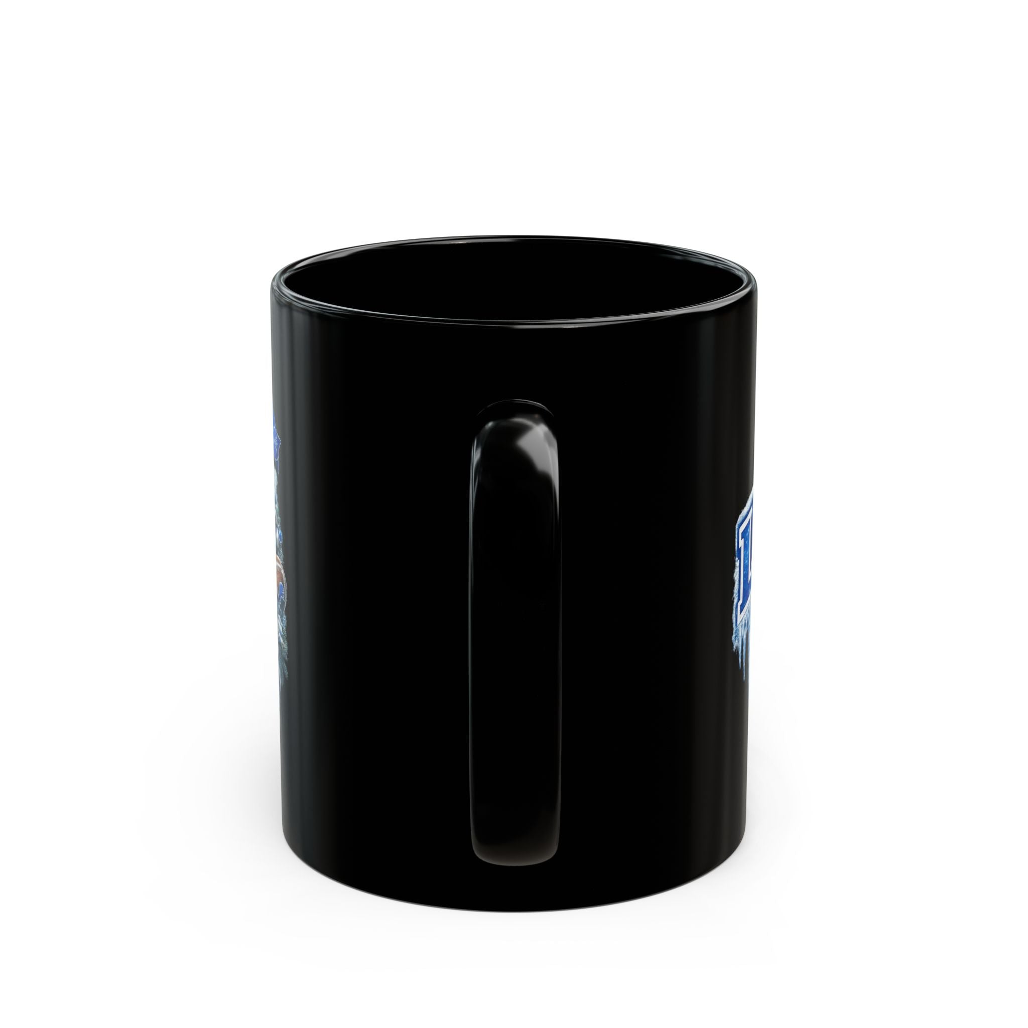 Detroit Lions Santa Mug - 'Santa Don’t Play' Black Coffee Cup (11oz & 15oz)