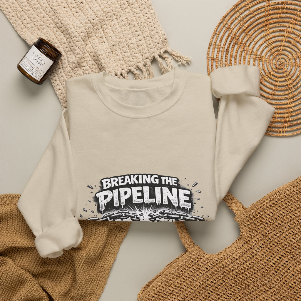 Crewneck Sweatshirt — "Breaking the Pipeline: One Child, One School, One Community at a Time"