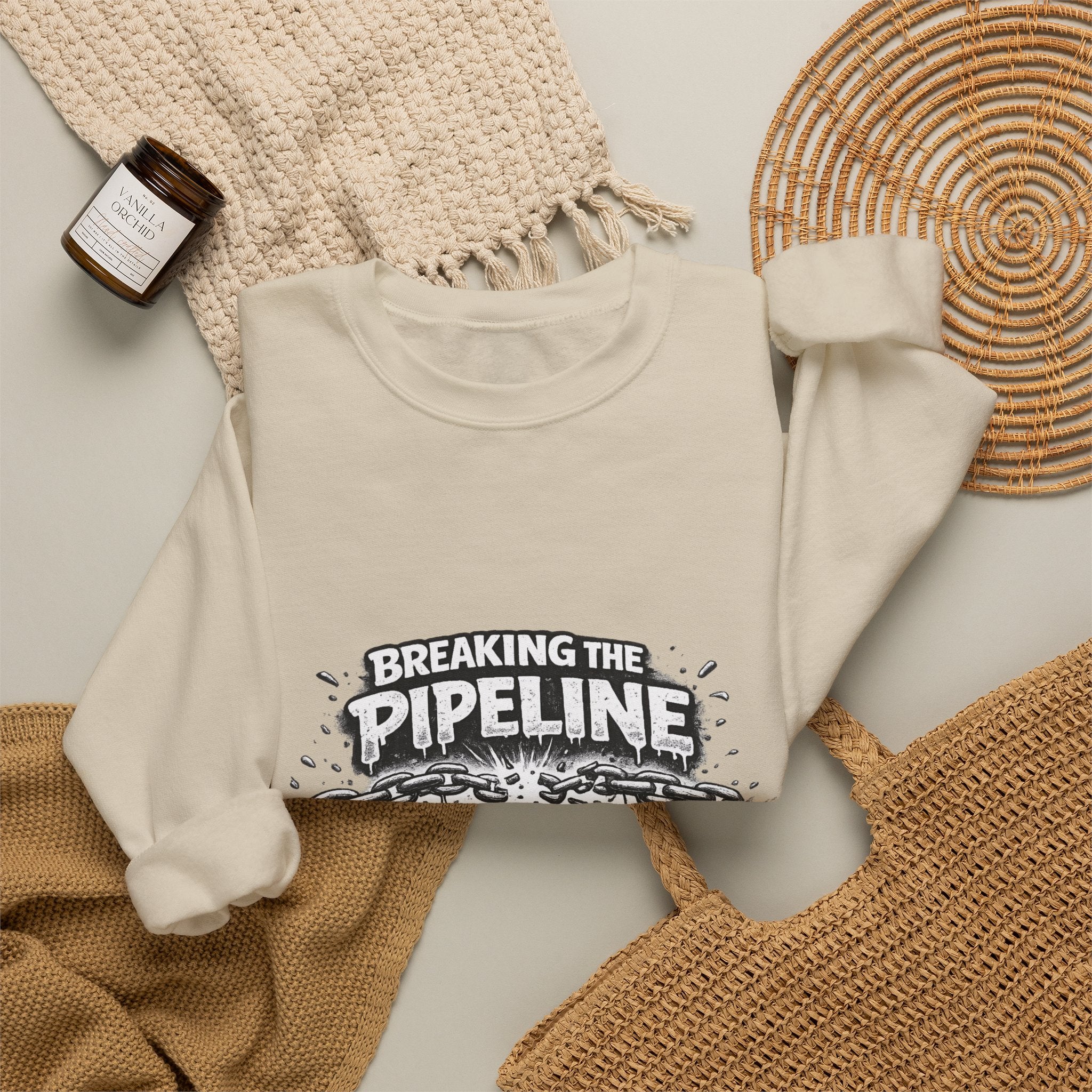 Crewneck Sweatshirt — "Breaking the Pipeline: One Child, One School, One Community at a Time"