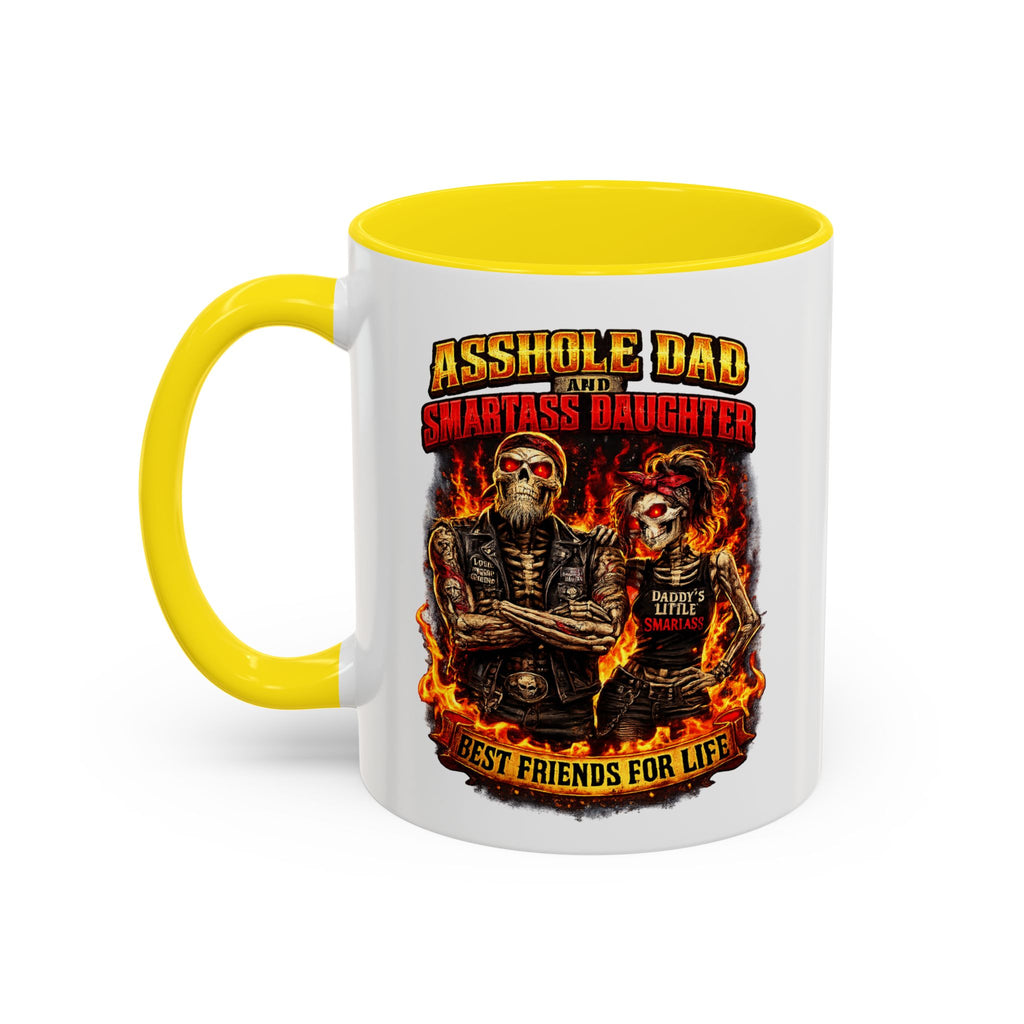 Flaming Skull Coffee Mug — Biker Rock Accent Mug (11/15oz)