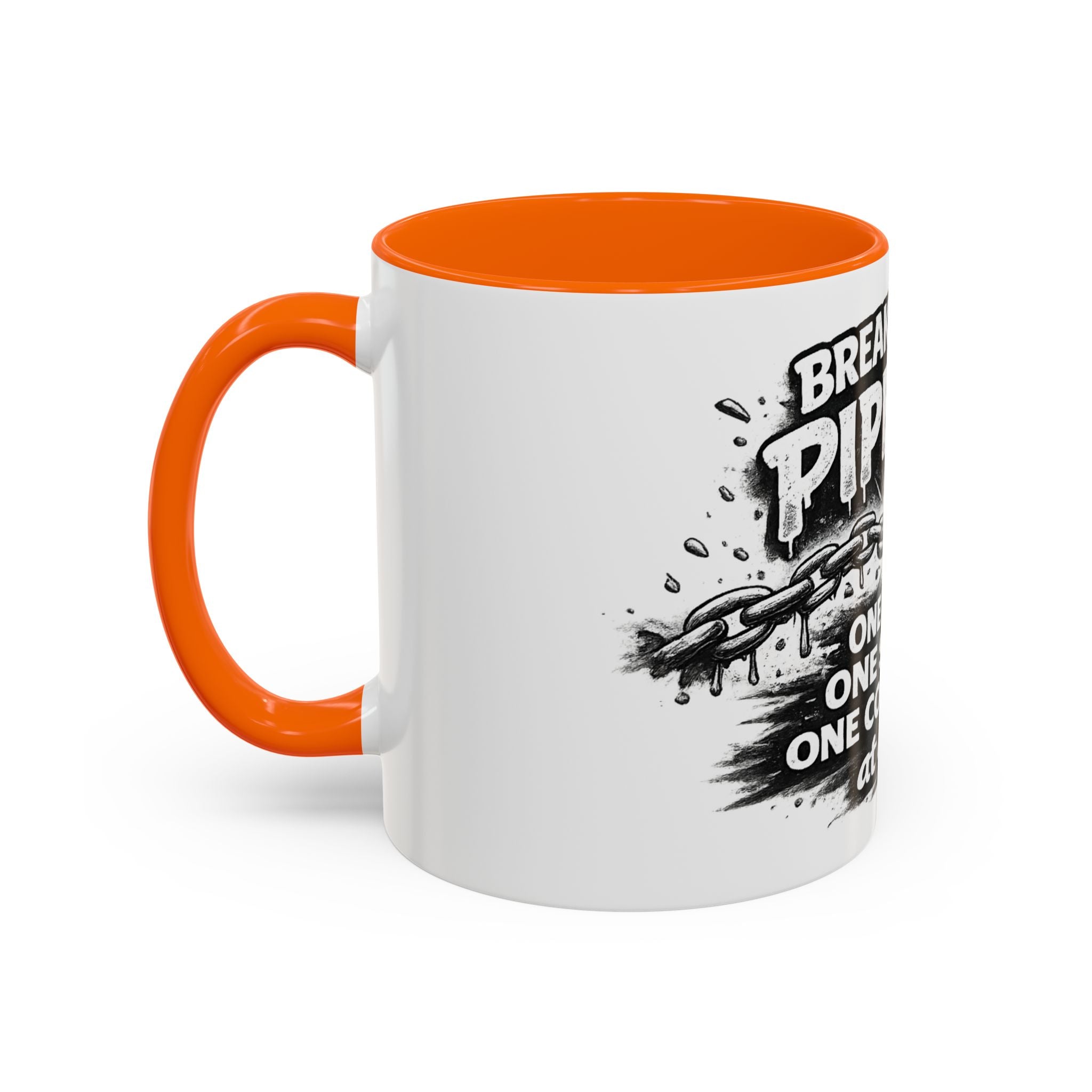 Breaking the Pipeline Coffee Mug — "Breaking the Pipeline: One Child, One School, One Community at a Time"
