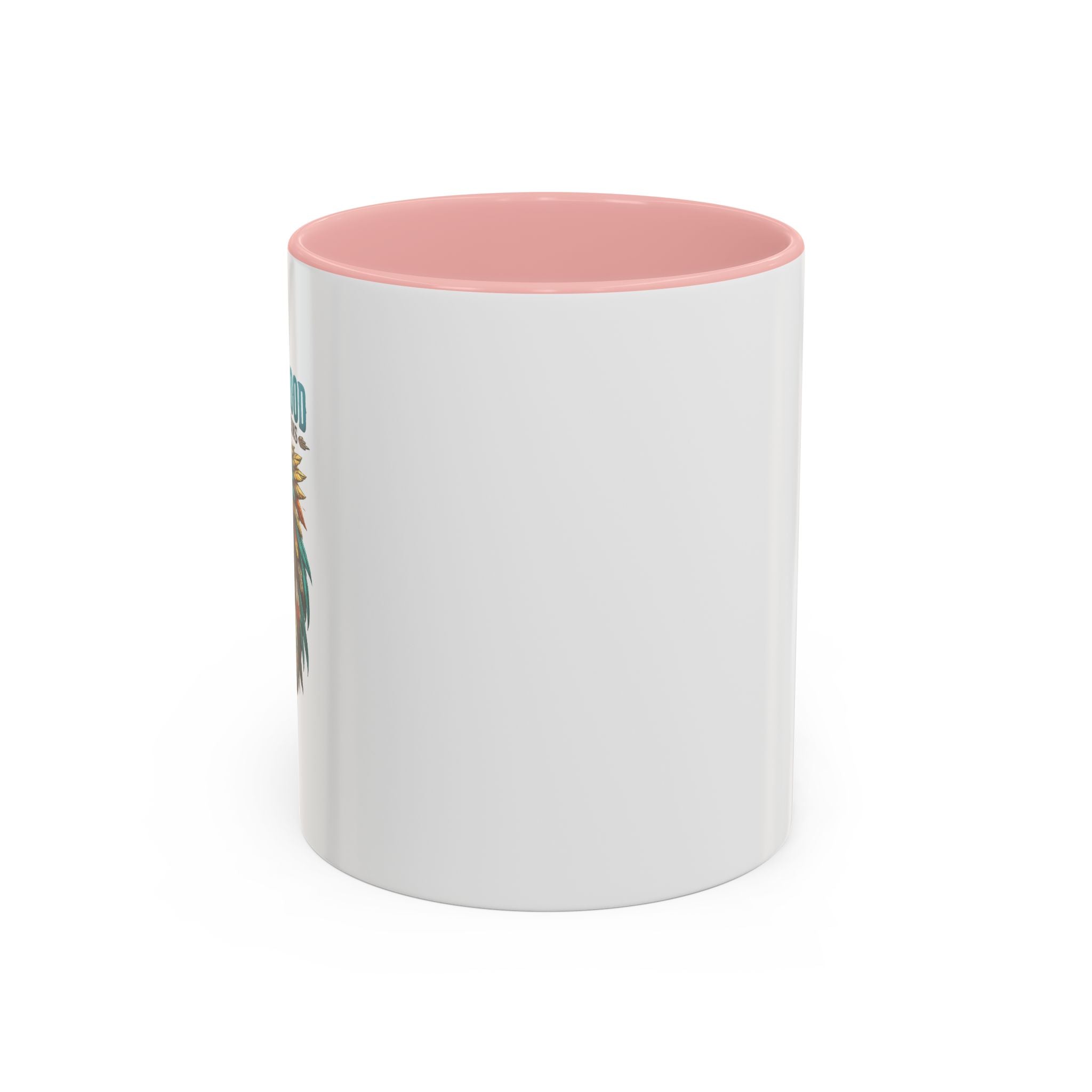 Coffee Lover Accent Mug — Stylish Black-Trim Ceramic Coffee Mug (11/15oz)