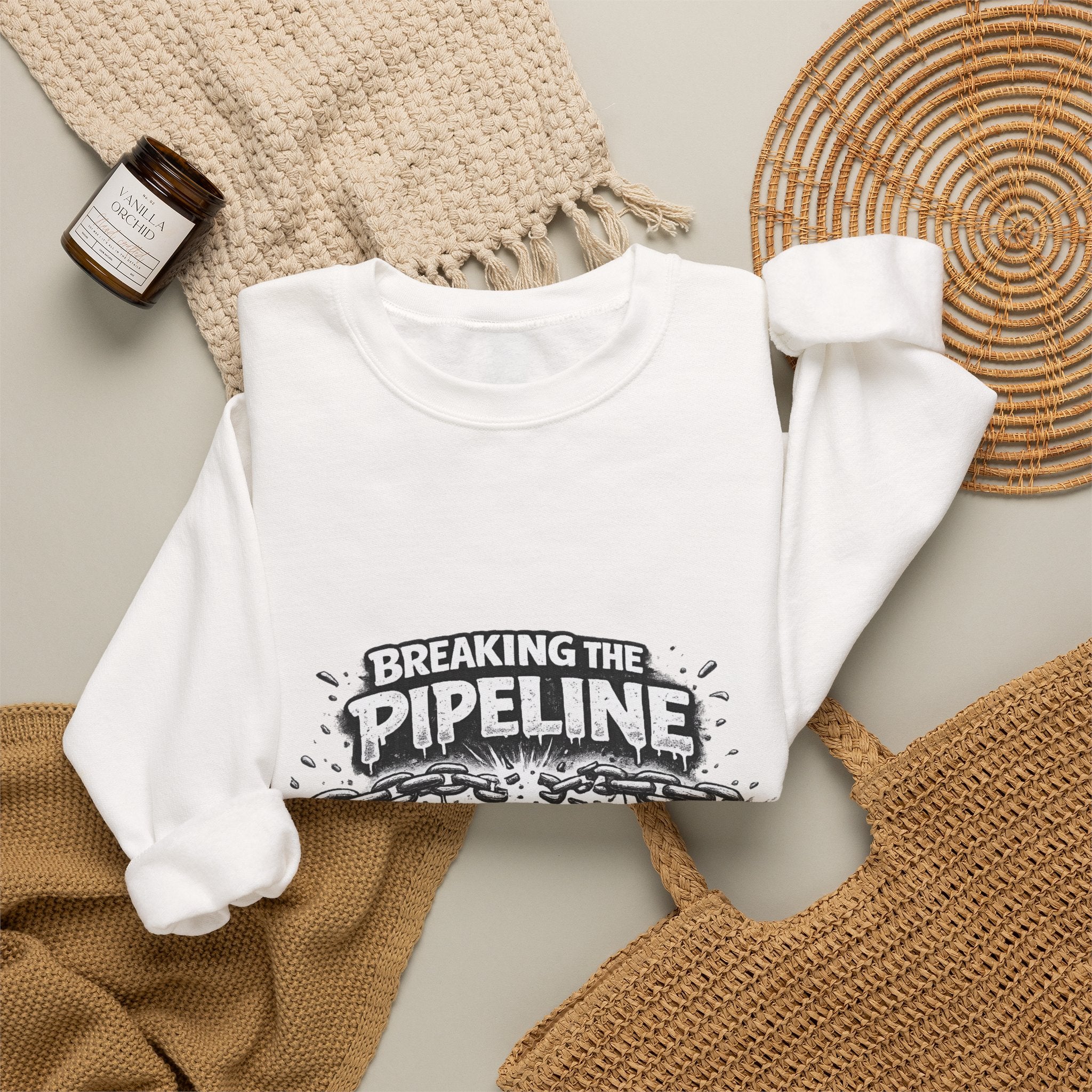 Crewneck Sweatshirt — "Breaking the Pipeline: One Child, One School, One Community at a Time"