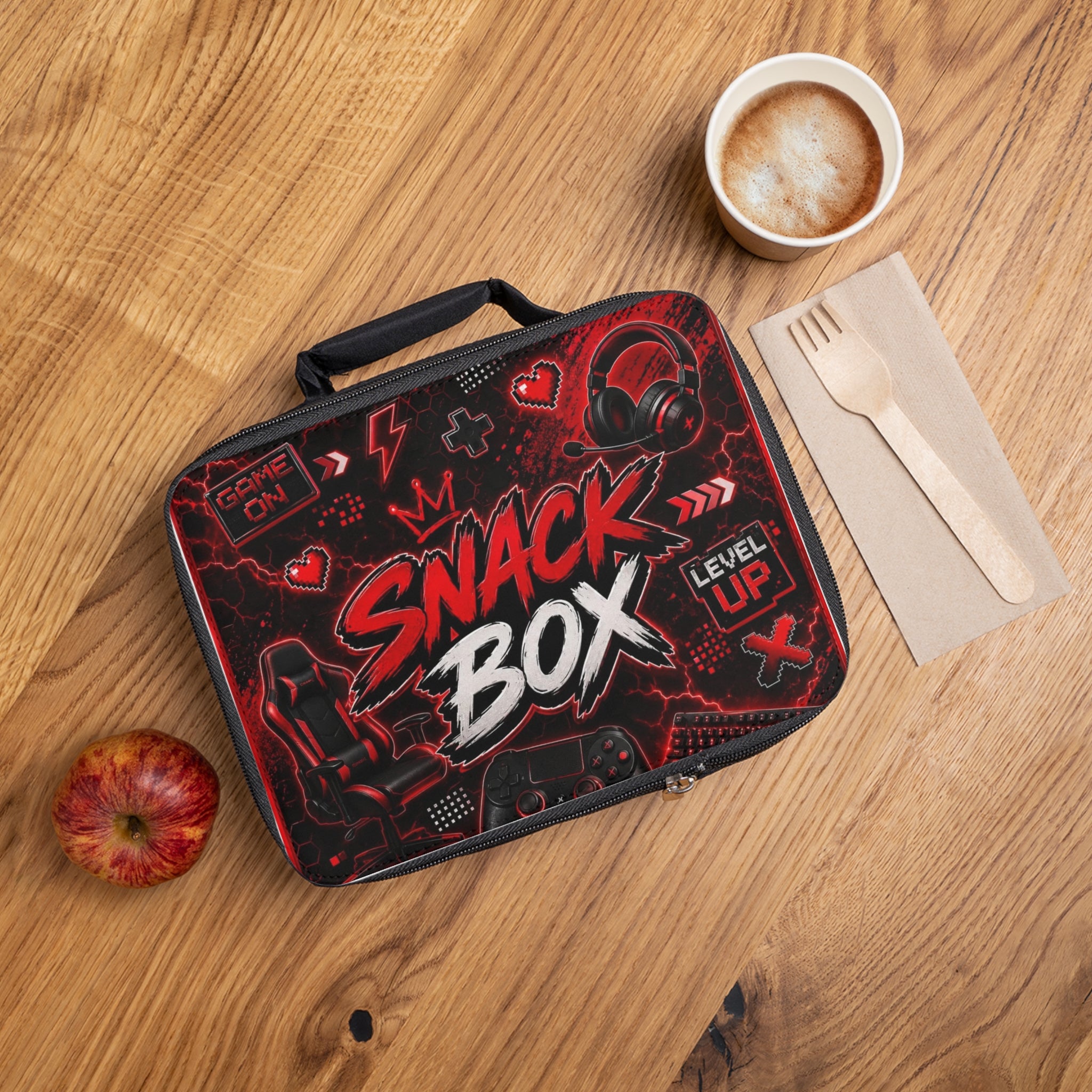 Gamer 'Snack Box' Lunch Bag — Level Up Insulated Lunchbox for Kids & Teens