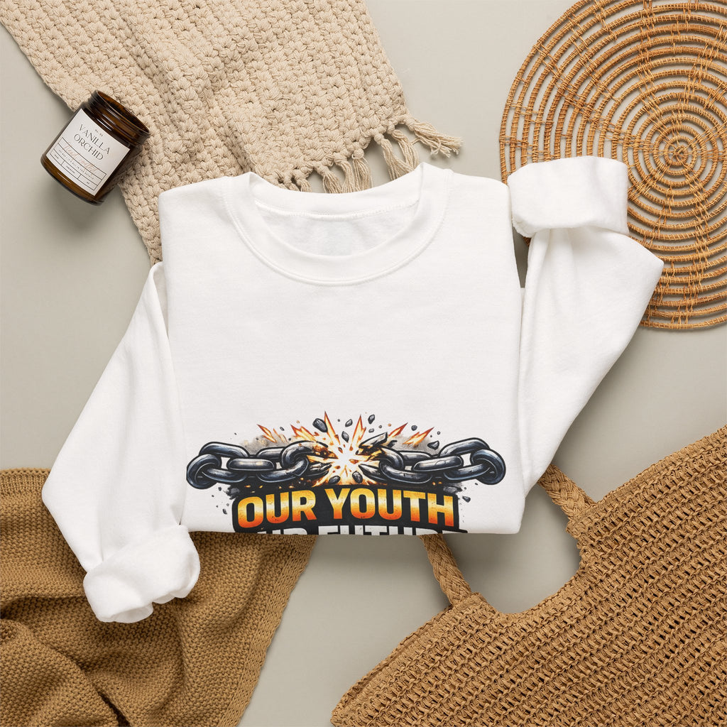Crewneck Sweatshirt - "Our Youth Our Future Our Choice" Graphic