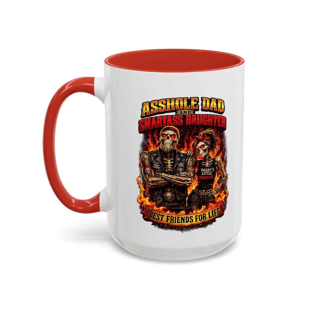 Flaming Skull Coffee Mug — Biker Rock Accent Mug (11/15oz)