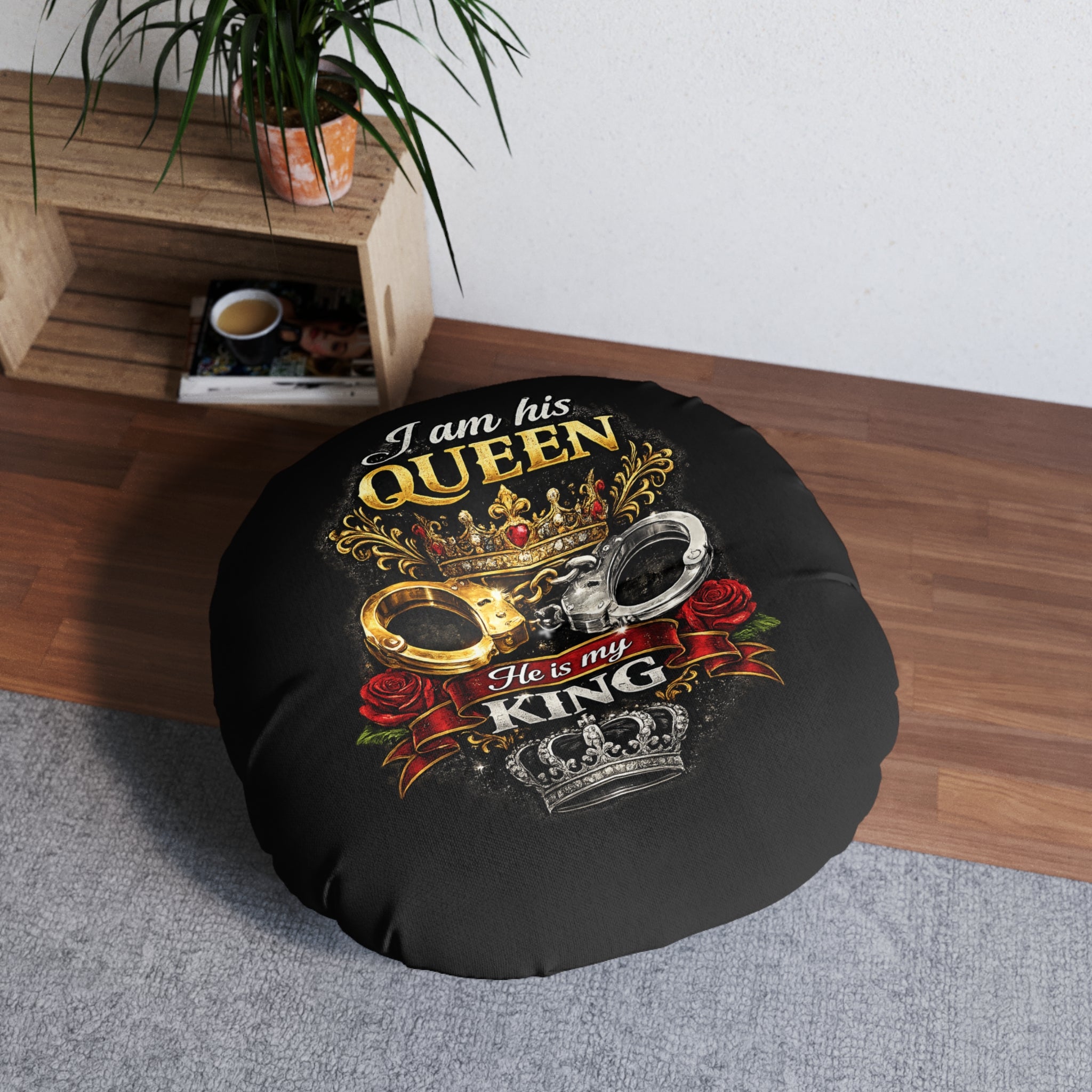 Tufted Floor Pillow, Round
