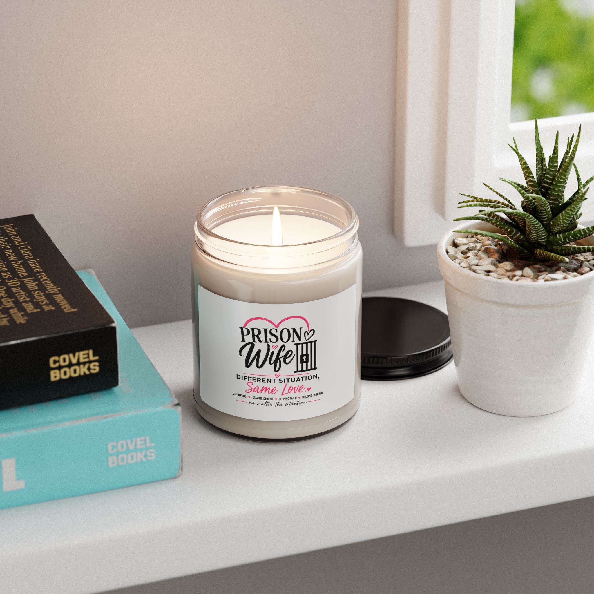 Prison Wife Scented Soy Candle — 9oz "Different Situation, Same Love"
