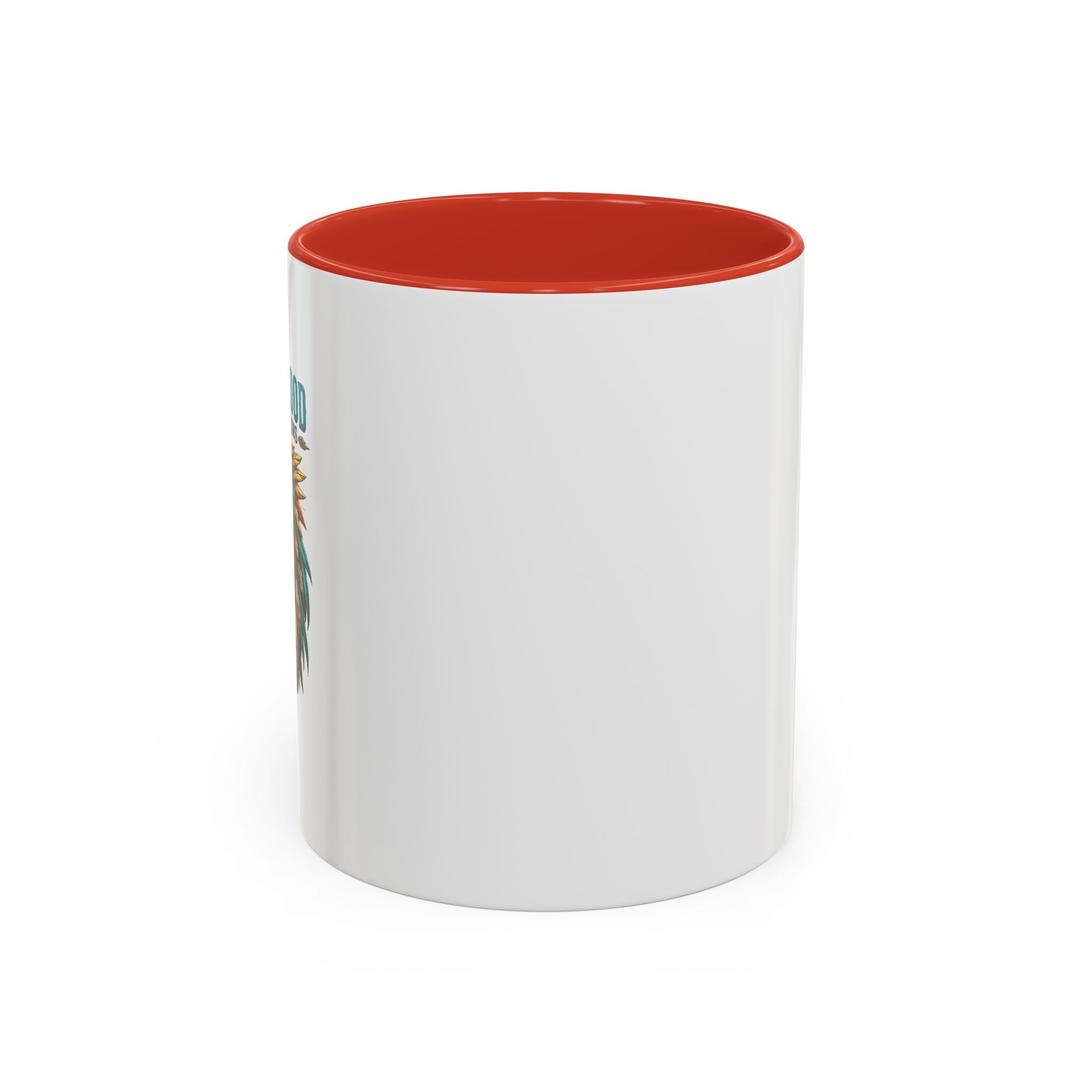 Coffee Lover Accent Mug — Stylish Black-Trim Ceramic Coffee Mug (11/15oz)