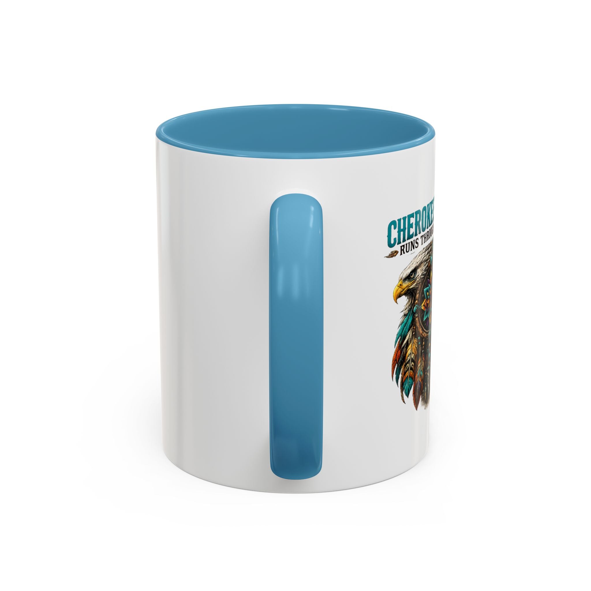 Coffee Lover Accent Mug — Stylish Black-Trim Ceramic Coffee Mug (11/15oz)