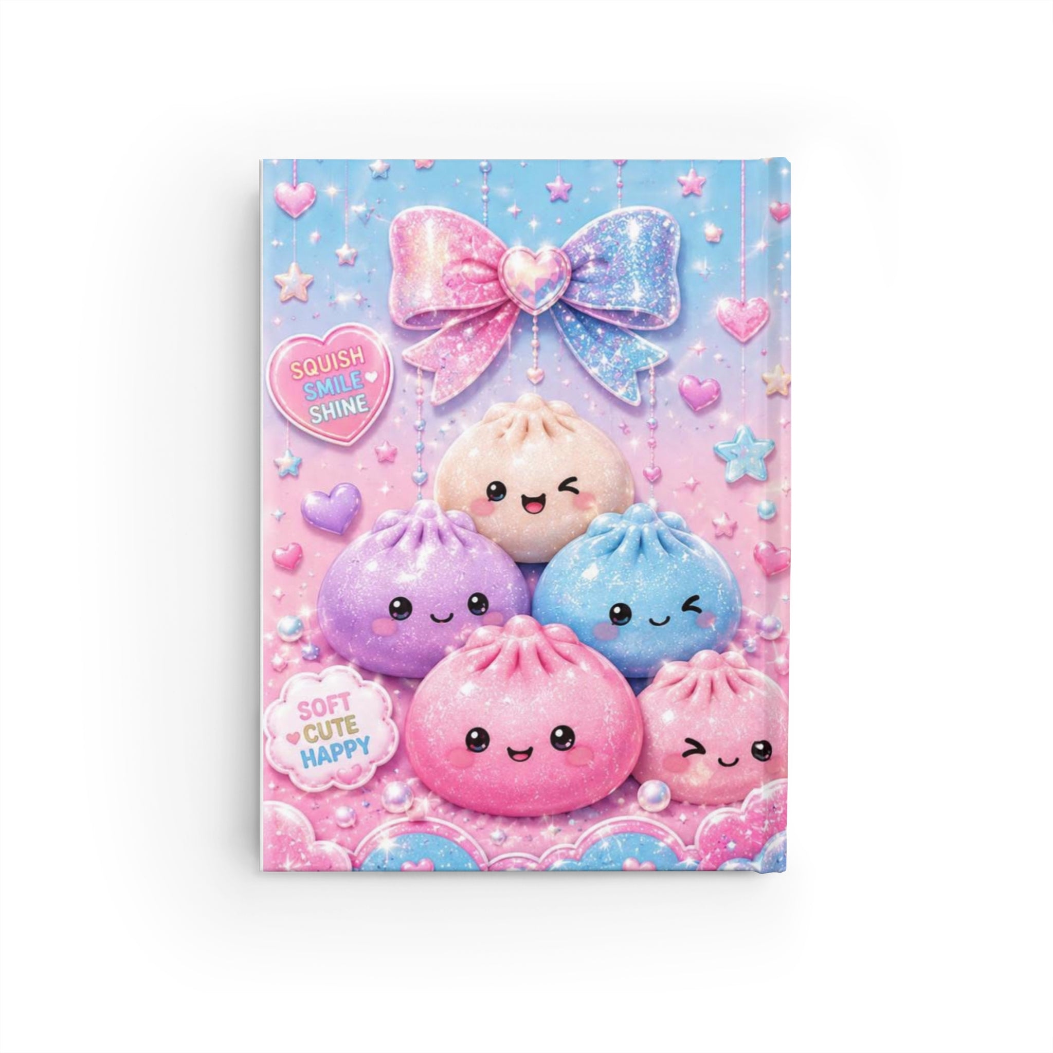 Kawaii Dumpling Composition Notebook — Ruled Journal with Cute Pastel Squishy Design