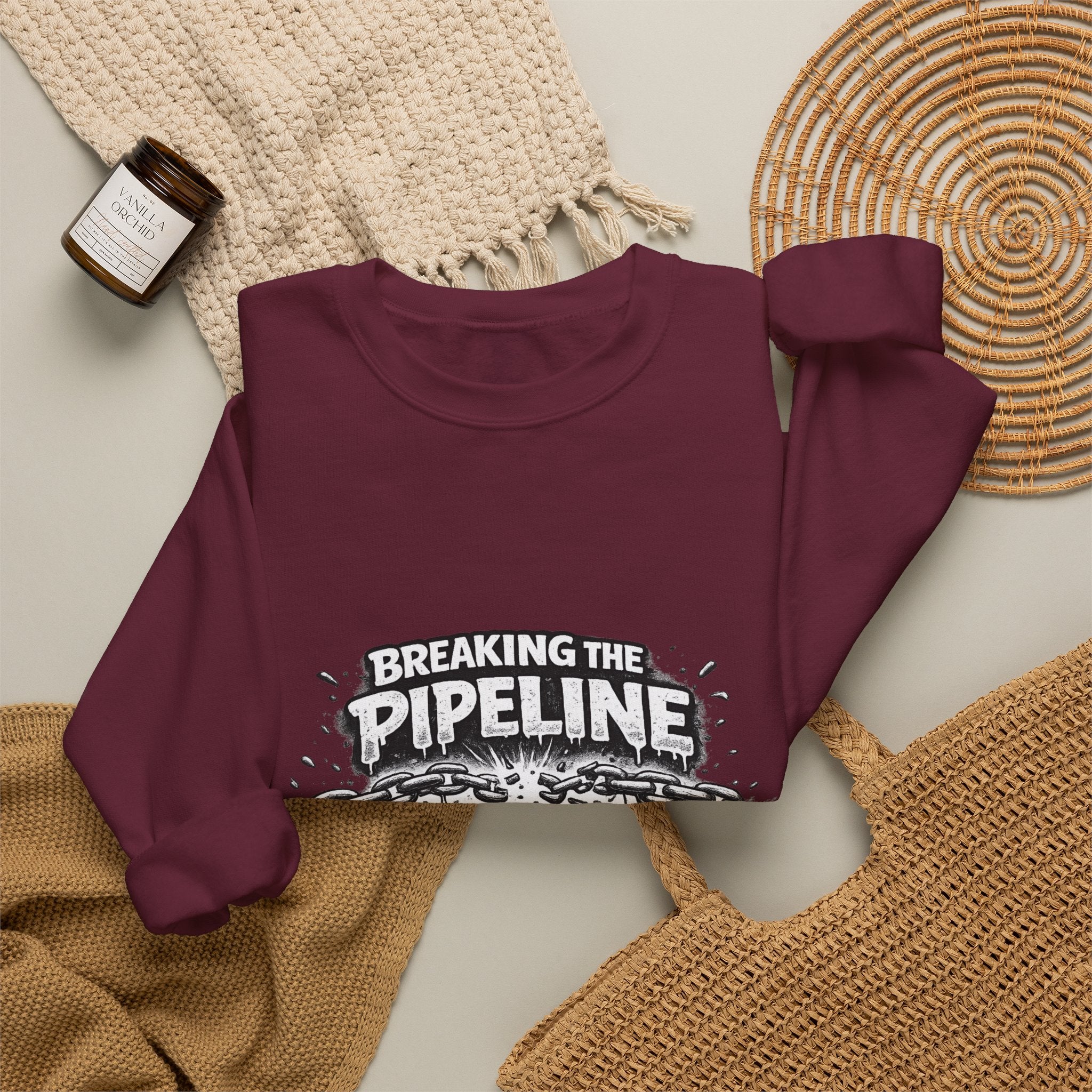 Crewneck Sweatshirt — "Breaking the Pipeline: One Child, One School, One Community at a Time"