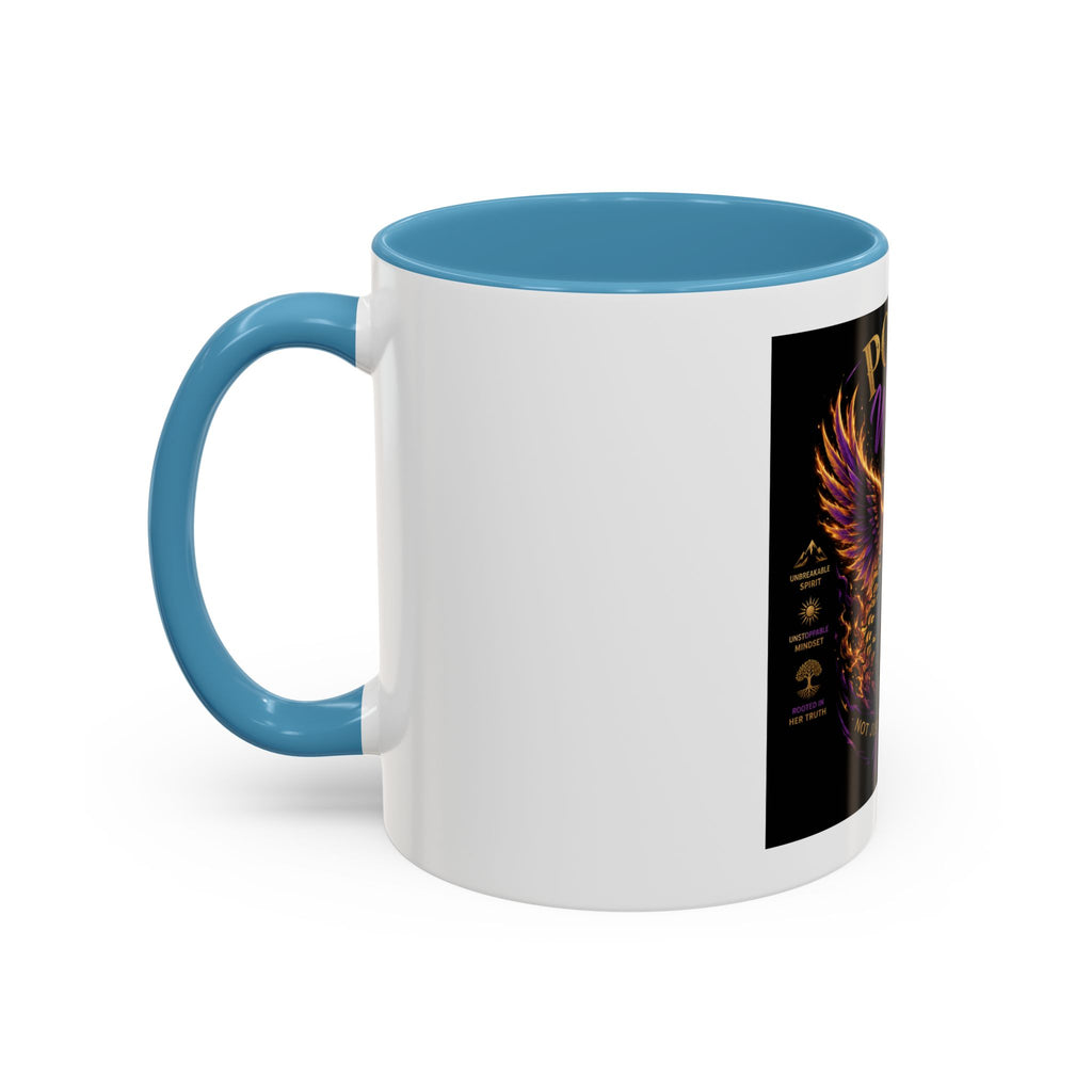 Power of a Woman Coffee Mug — Inspirational Phoenix Design (11/15 oz)