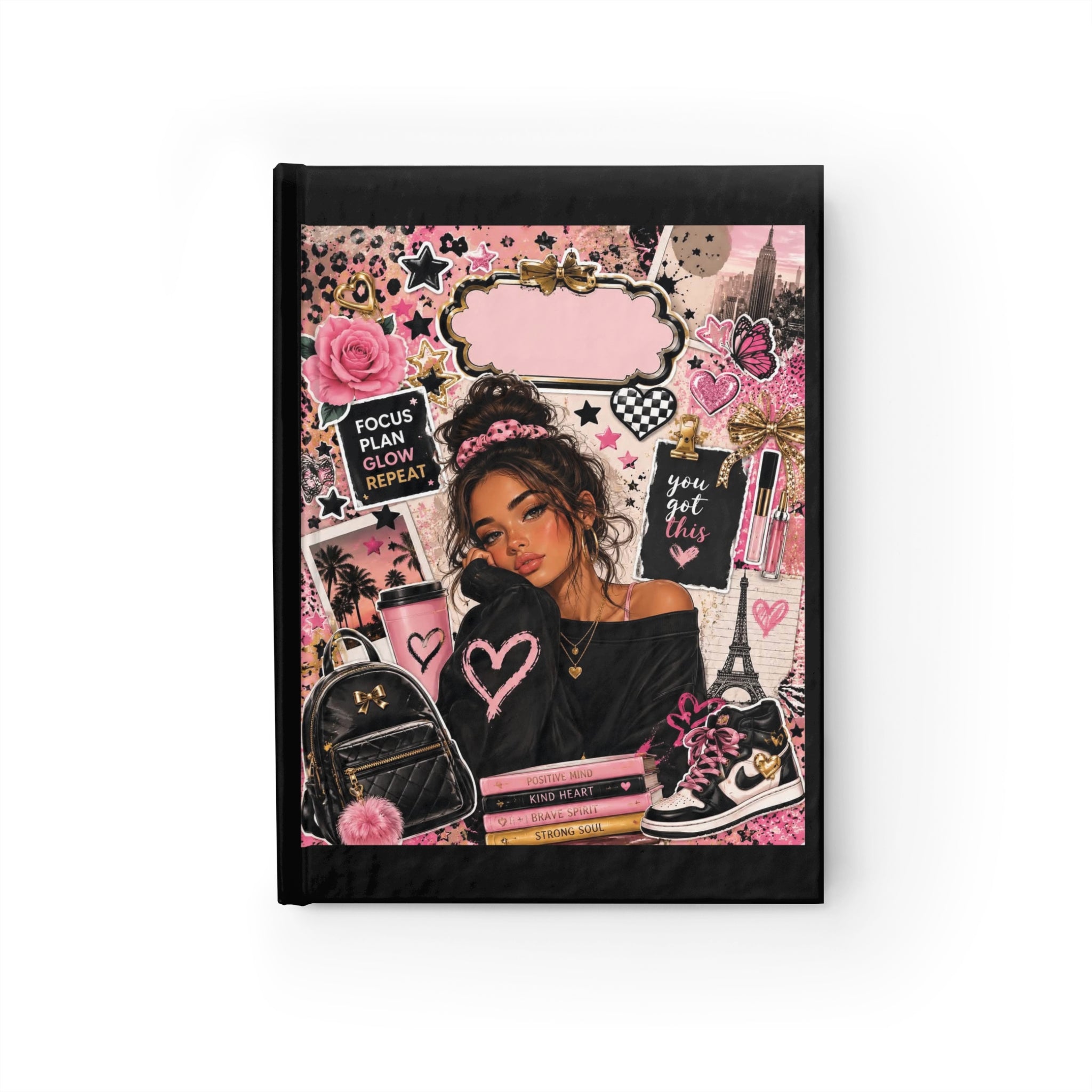 Pink Dream Girl Ruled Journal — 'You Got This' Inspirational Notebook