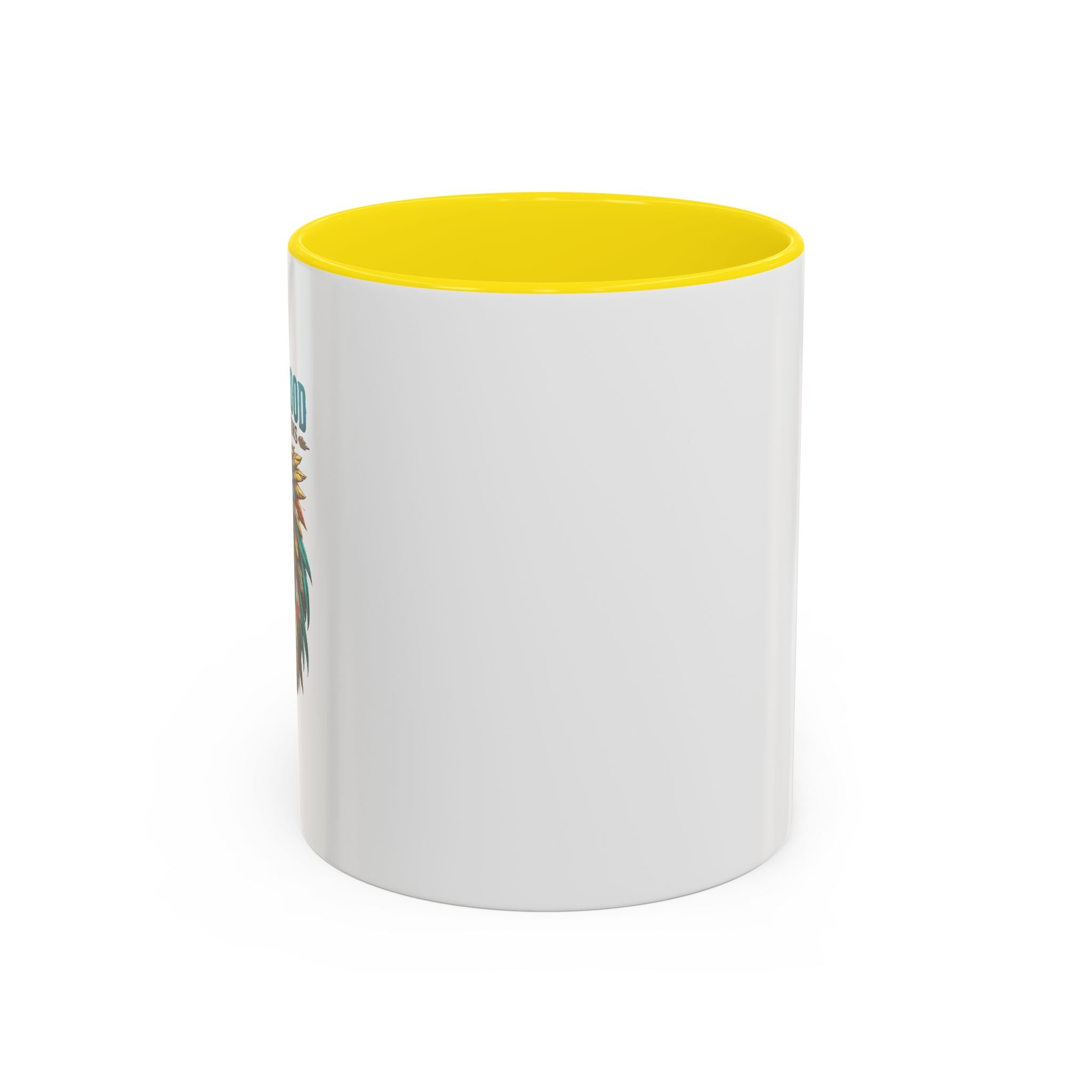 Coffee Lover Accent Mug — Stylish Black-Trim Ceramic Coffee Mug (11/15oz)