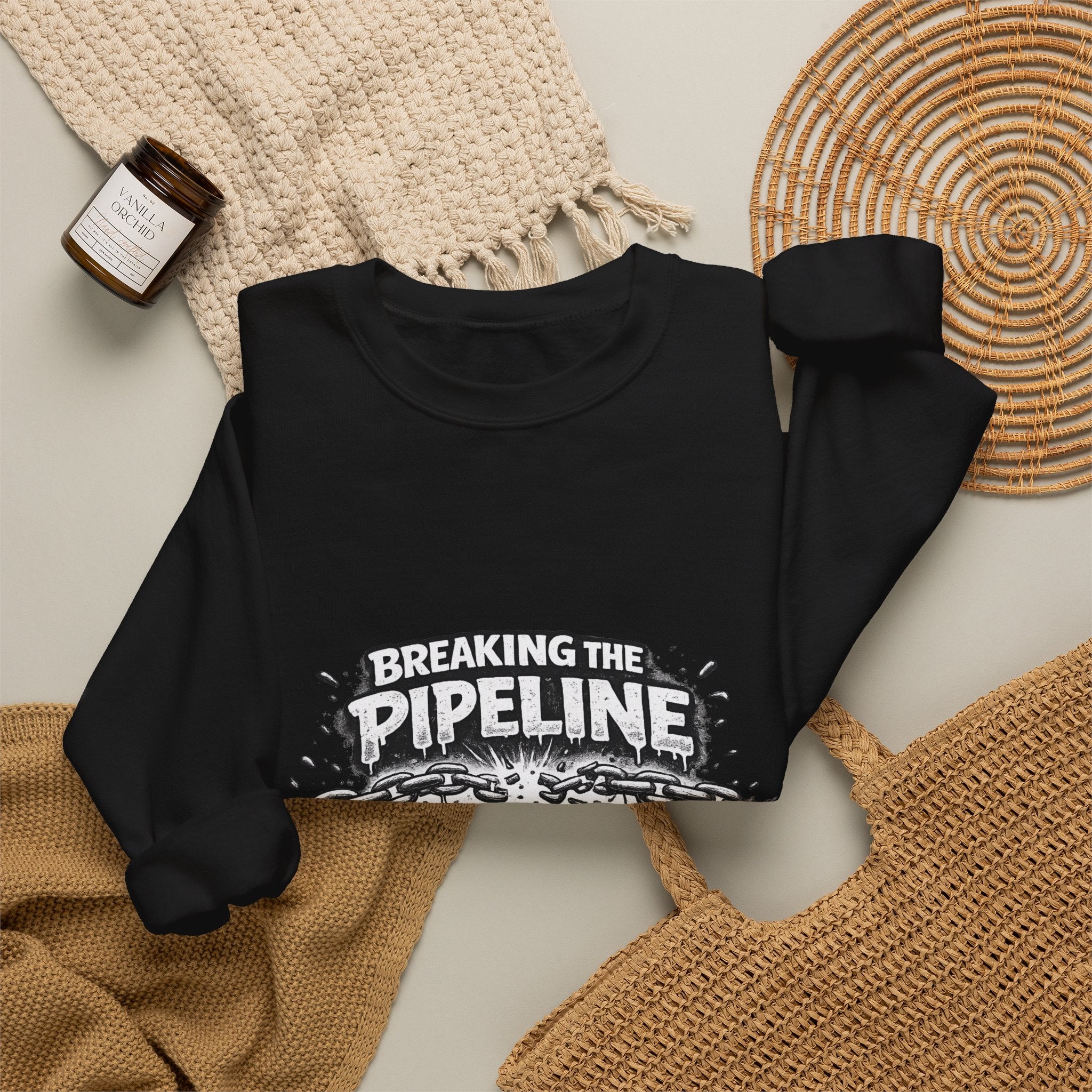 Crewneck Sweatshirt — "Breaking the Pipeline: One Child, One School, One Community at a Time"