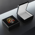 Jewelry Box - "I Am His Queen, He Is My King" Crown & Handcuffs Keepsake Box
