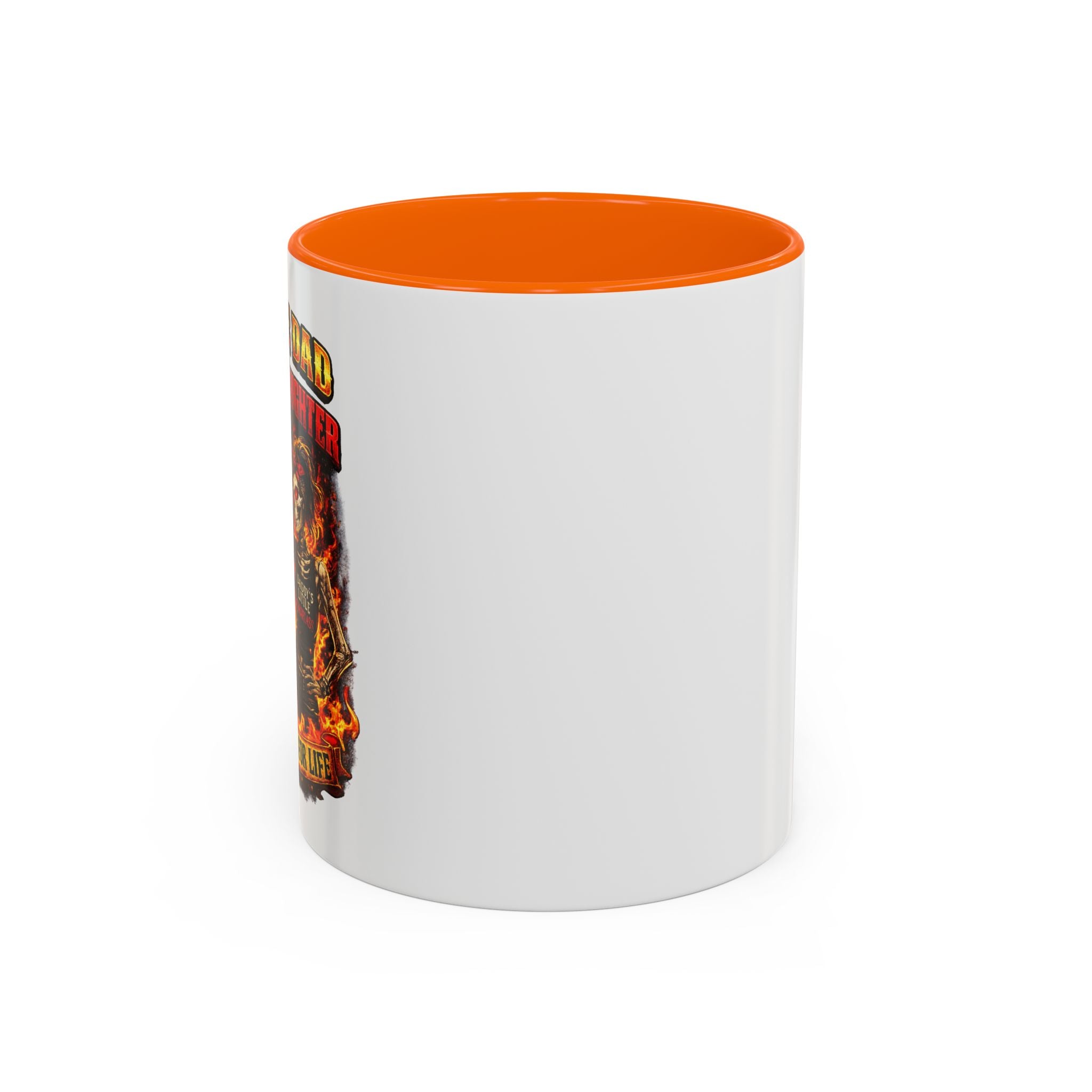 Flaming Skull Coffee Mug — Biker Rock Accent Mug (11/15oz)