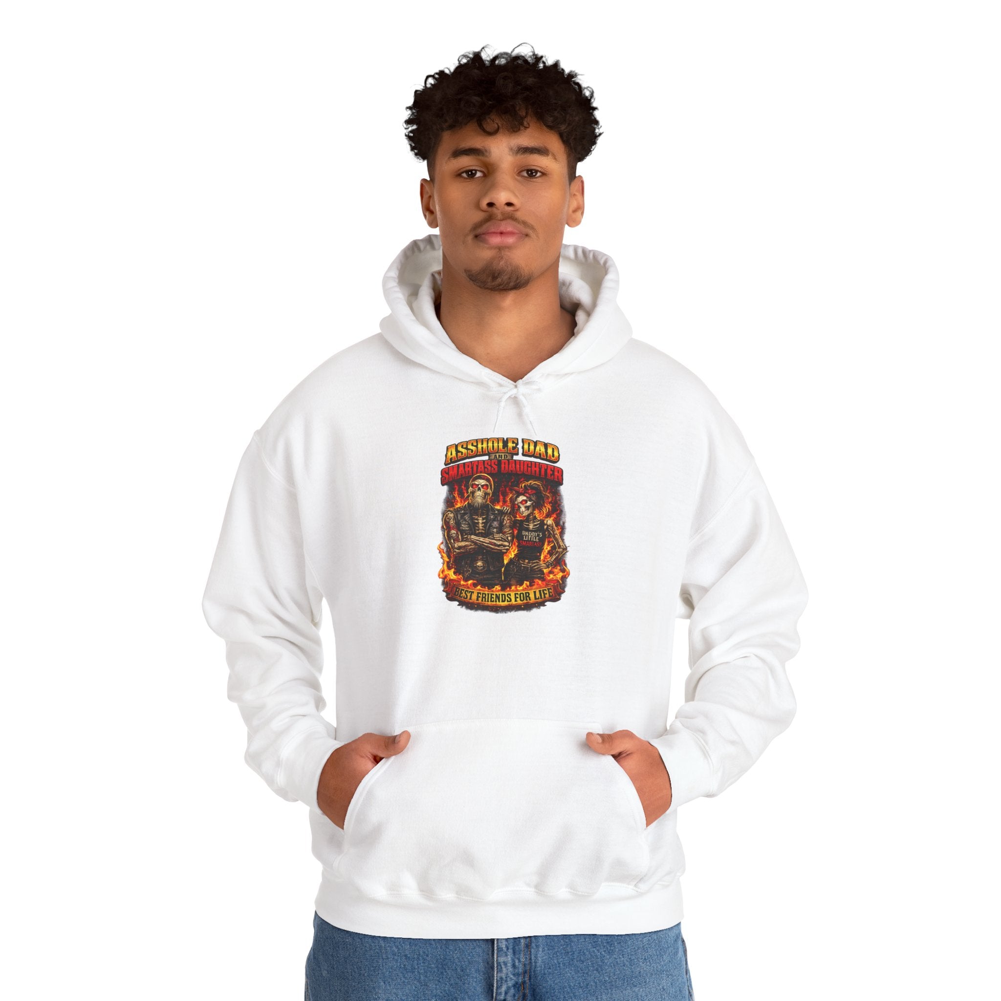 Firefighter Skull Hoodie - Grateful Dead Style "Assorted Band" Graphic Hoodie