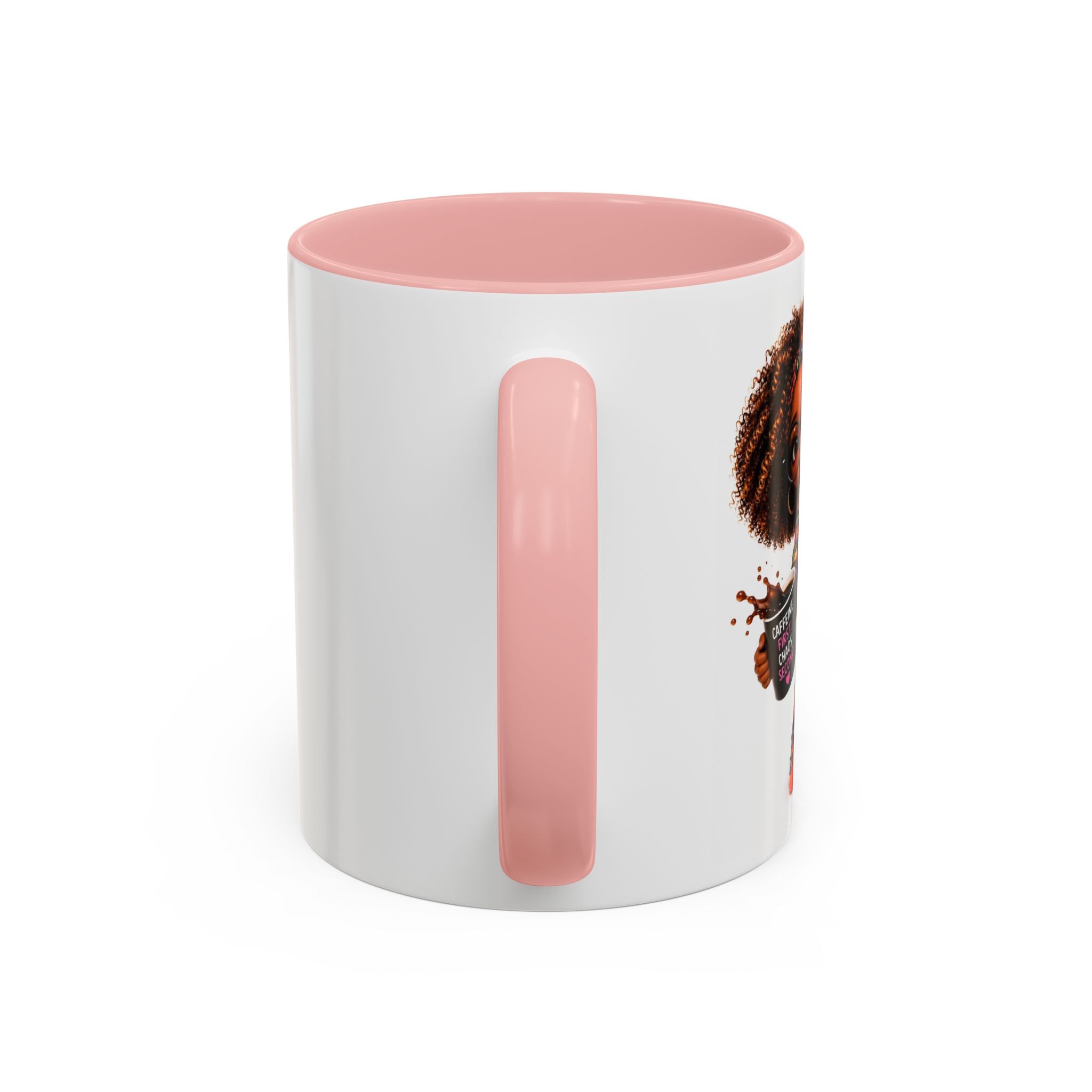 Floral Accent Coffee Mug (11/15oz) — Colorful Botanical Coffee Cup