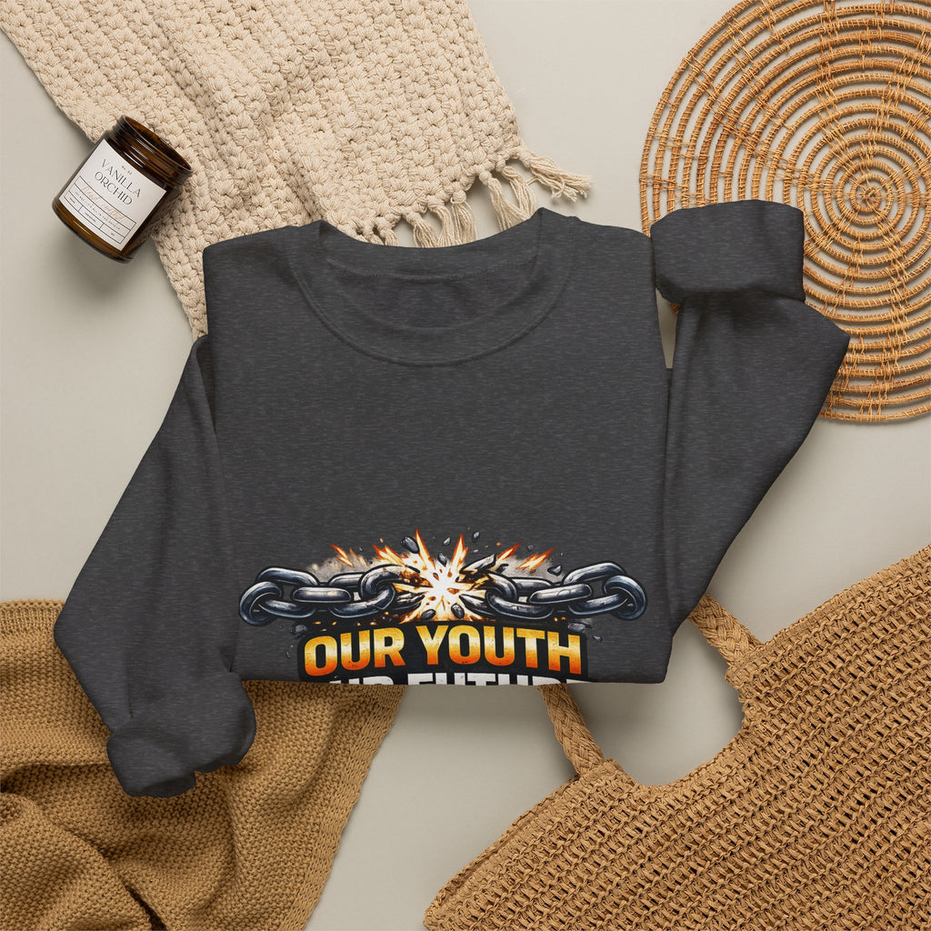 Crewneck Sweatshirt - "Our Youth Our Future Our Choice" Graphic