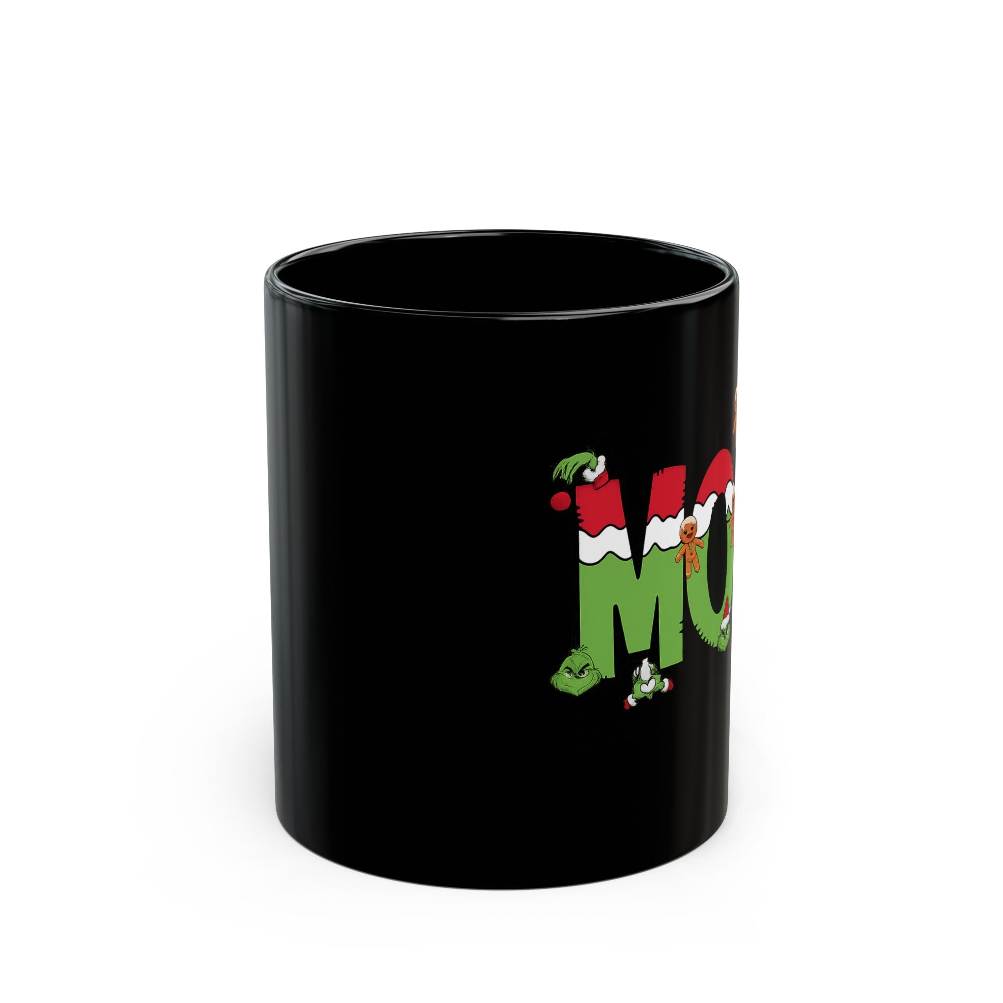 Christmas Mom Mug - Festive Gingerbread & Elf Holiday Coffee Cup (11oz, 15oz)