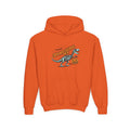 Youth Hoodie - "Spookasaurus Rex" Halloween Dino Pumpkin Sweatshirt