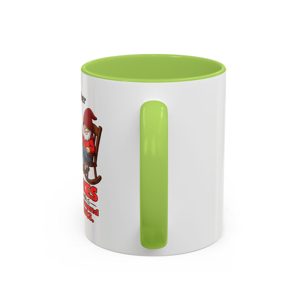 Accent Coffee Mug – 'Rather Pull Up a Chair' Religious Gnome Inspirational Coffee Mug