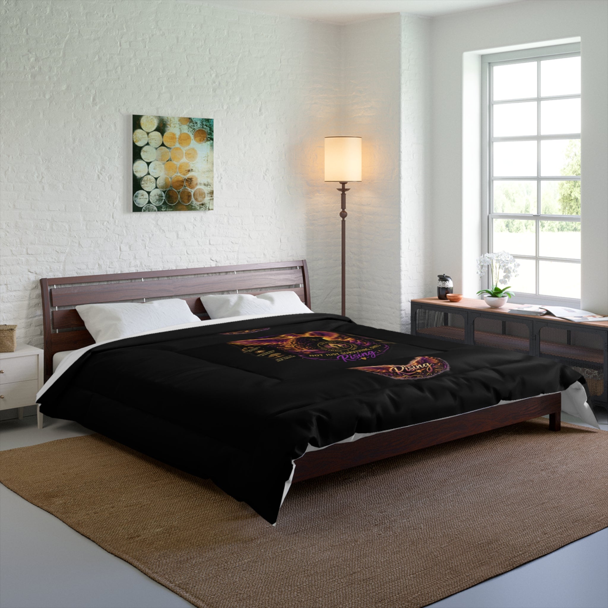 Power Woman Phoenix Comforter - Inspirational Empowerment Bedding