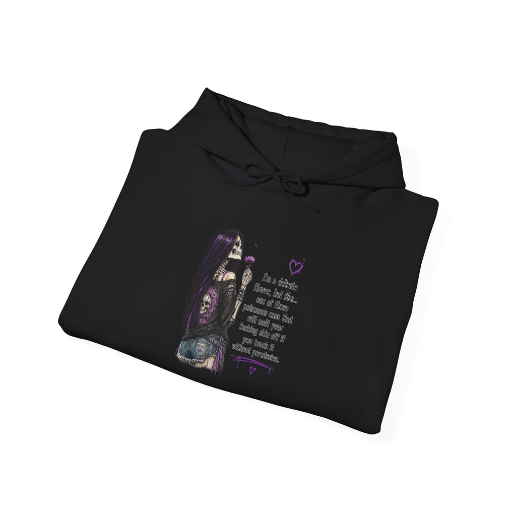 Hoodie — Gothic Portrait 'I'm a collector of broken hearts' Graphic Pullover