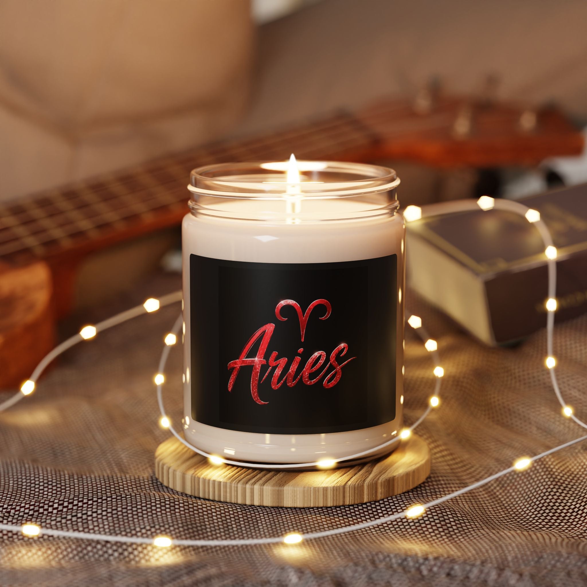 Aries Zodiac Soy Candle — 9 oz Scented Astrological Candle