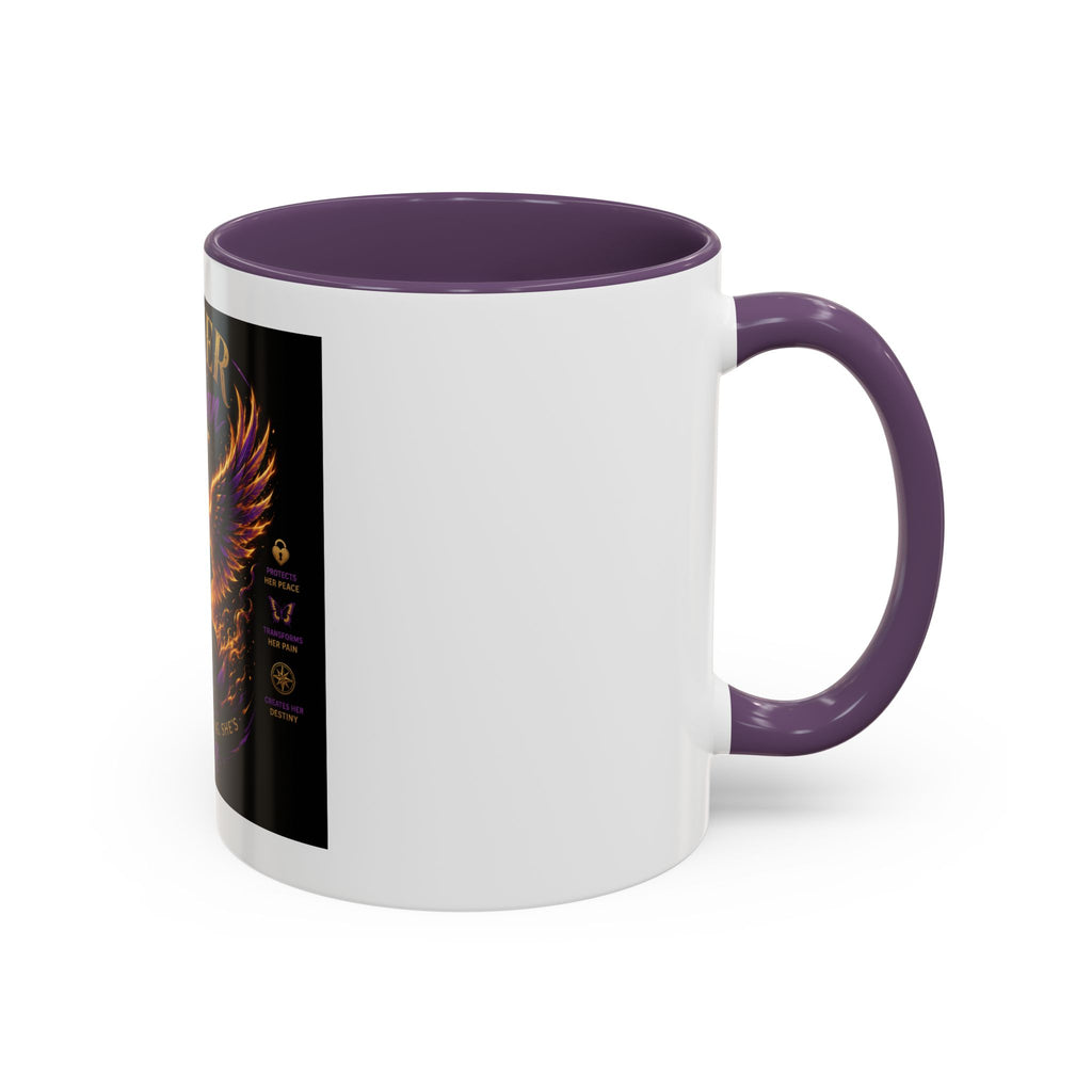 Power of a Woman Coffee Mug — Inspirational Phoenix Design (11/15 oz)
