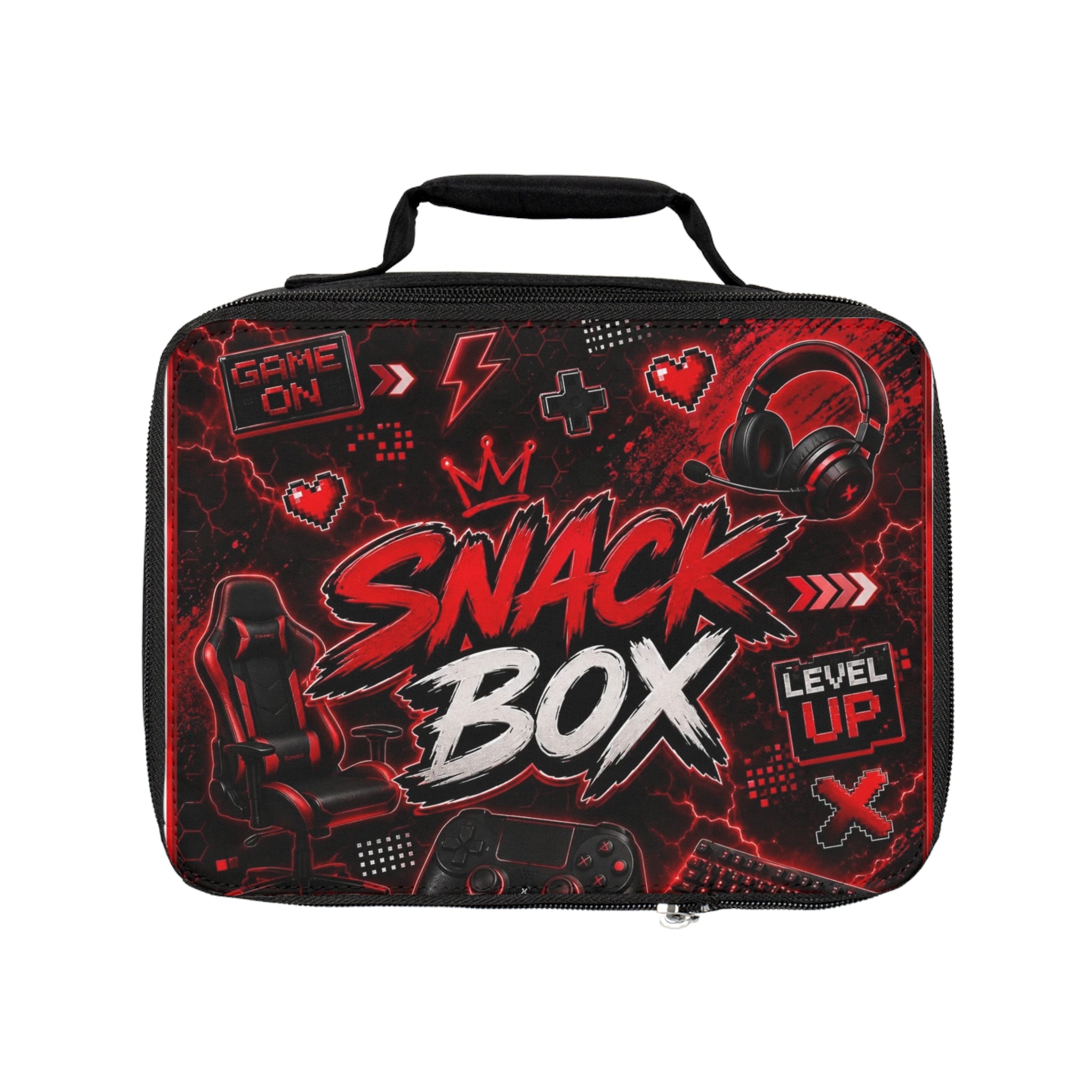 Gamer 'Snack Box' Lunch Bag — Level Up Insulated Lunchbox for Kids & Teens