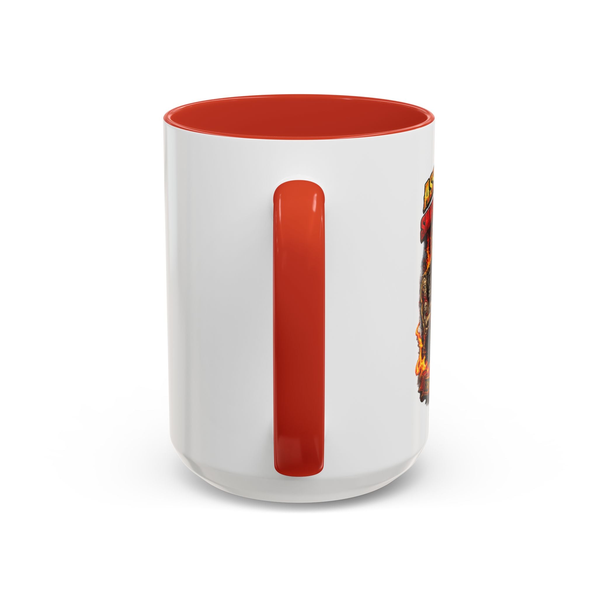 Flaming Skull Coffee Mug — Biker Rock Accent Mug (11/15oz)