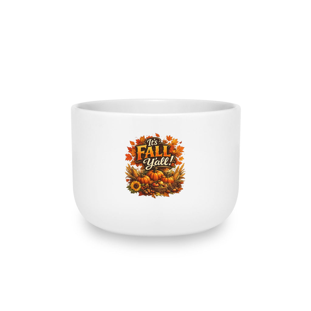 Fall Y’all Ceramic Latte Mug — 25oz Autumn Pumpkin & Sunflower Coffee Cup